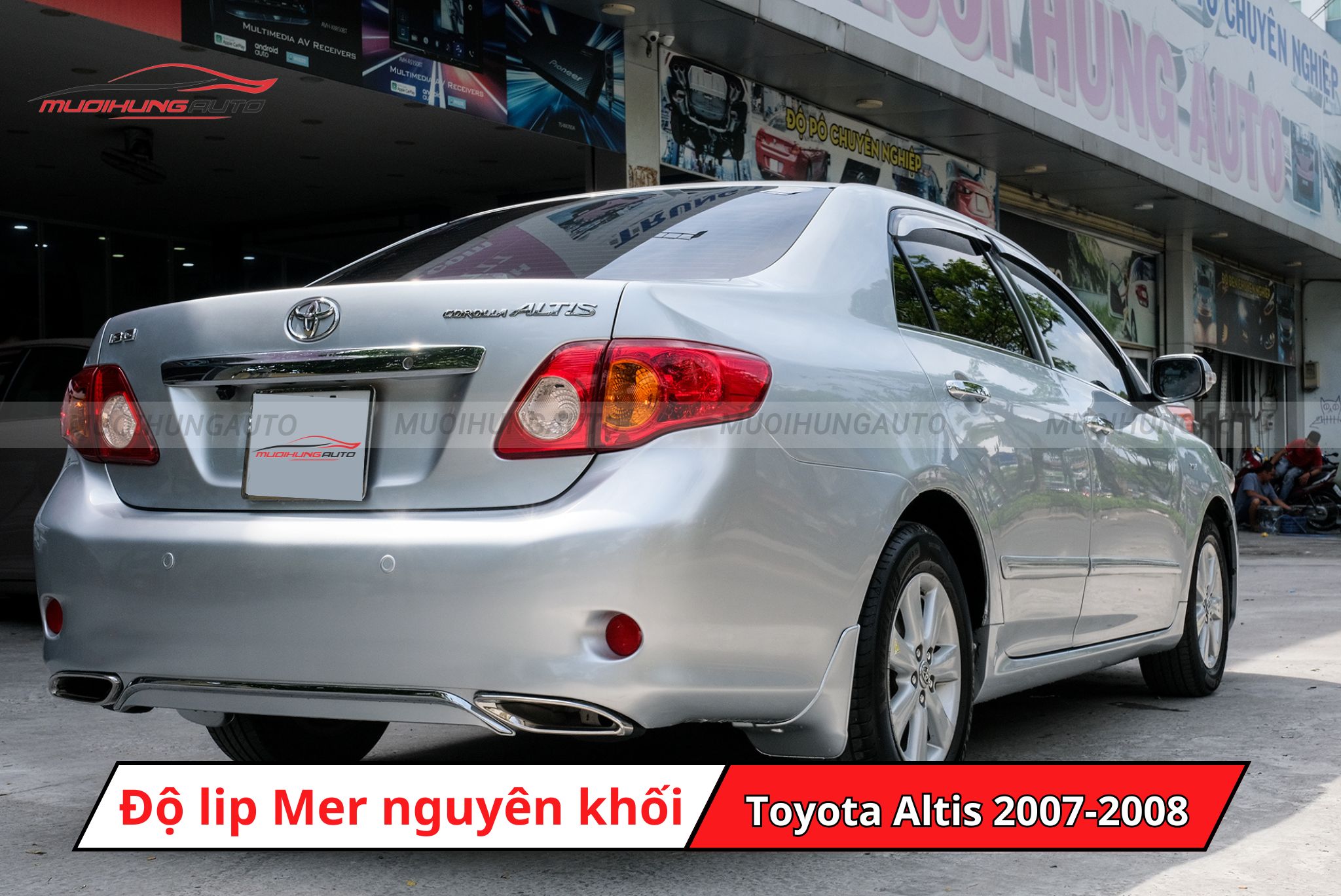 Lip pô kiểu Mercedes cho Toyota Altis 2007-2008