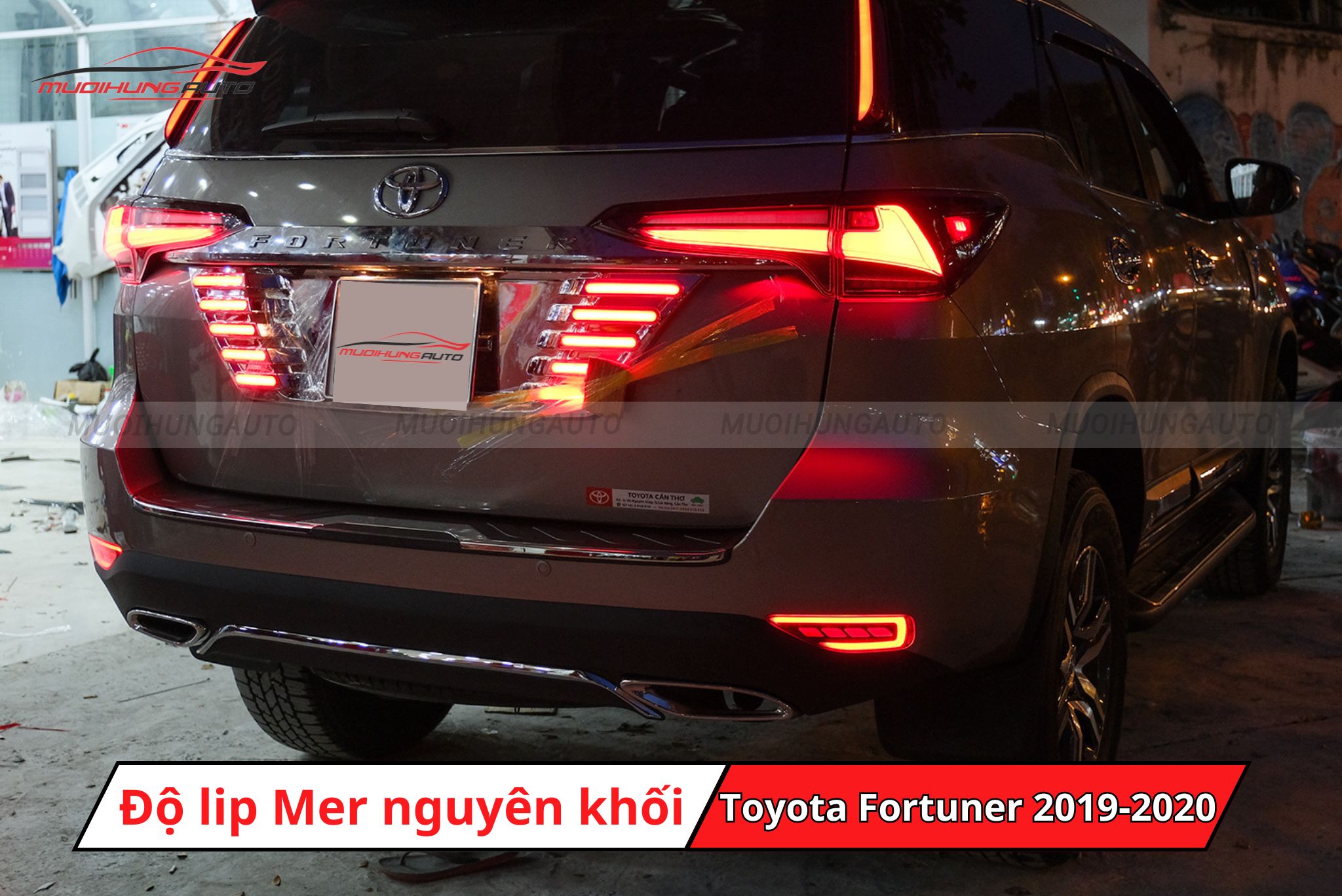 Lip pô kiểu Mercedes cho Toyota Fortuner 2019-2020