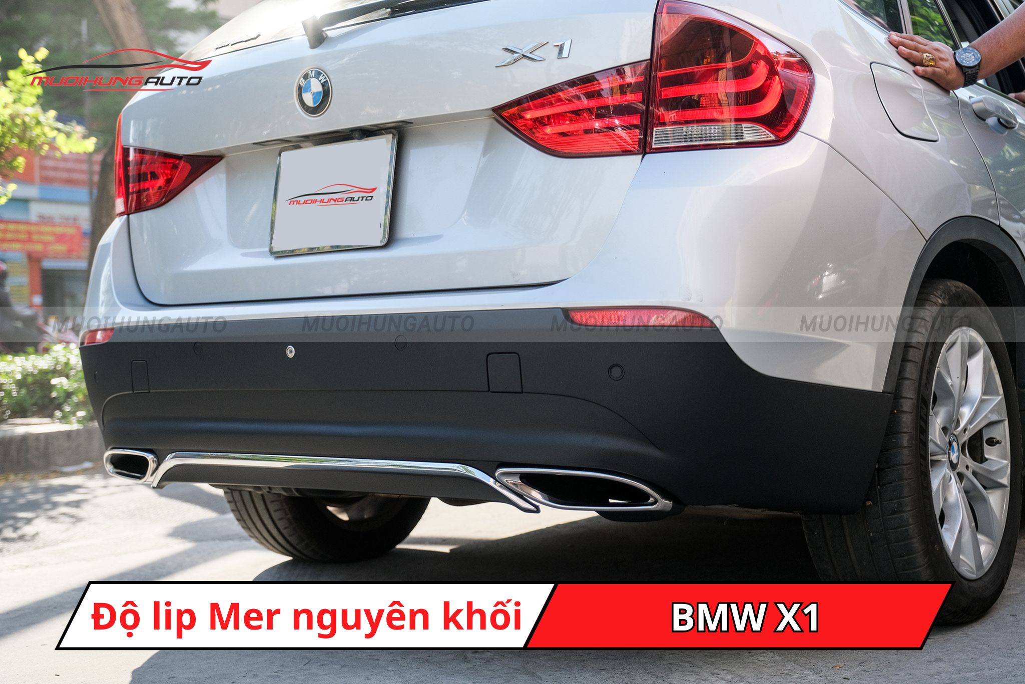 Lip pô Mercedes cho BMW X1