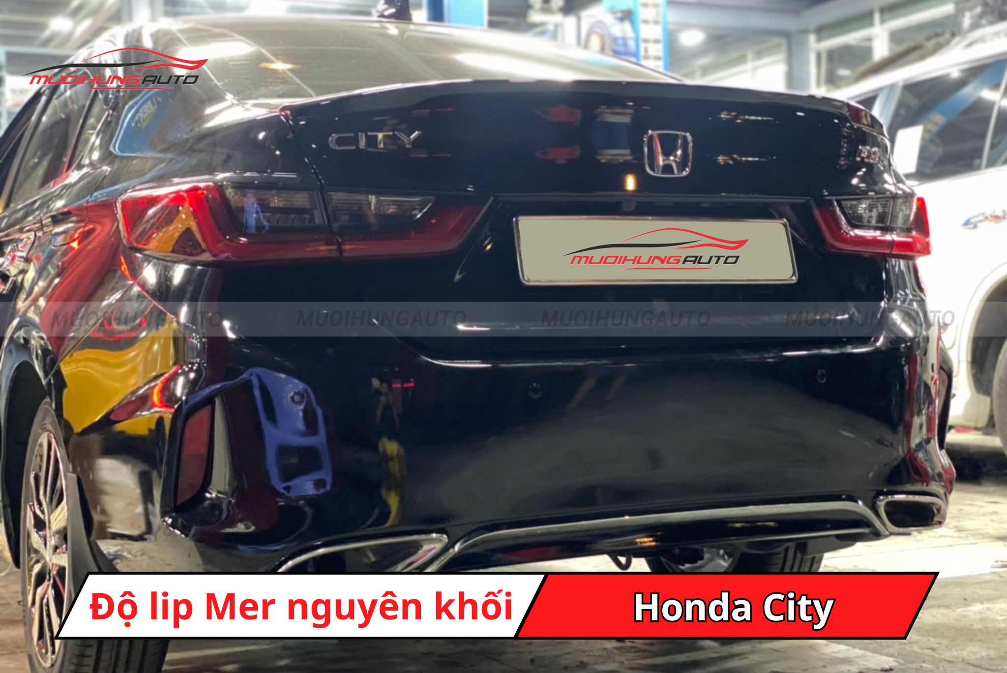 Lip pô Mercedes cho Honda City