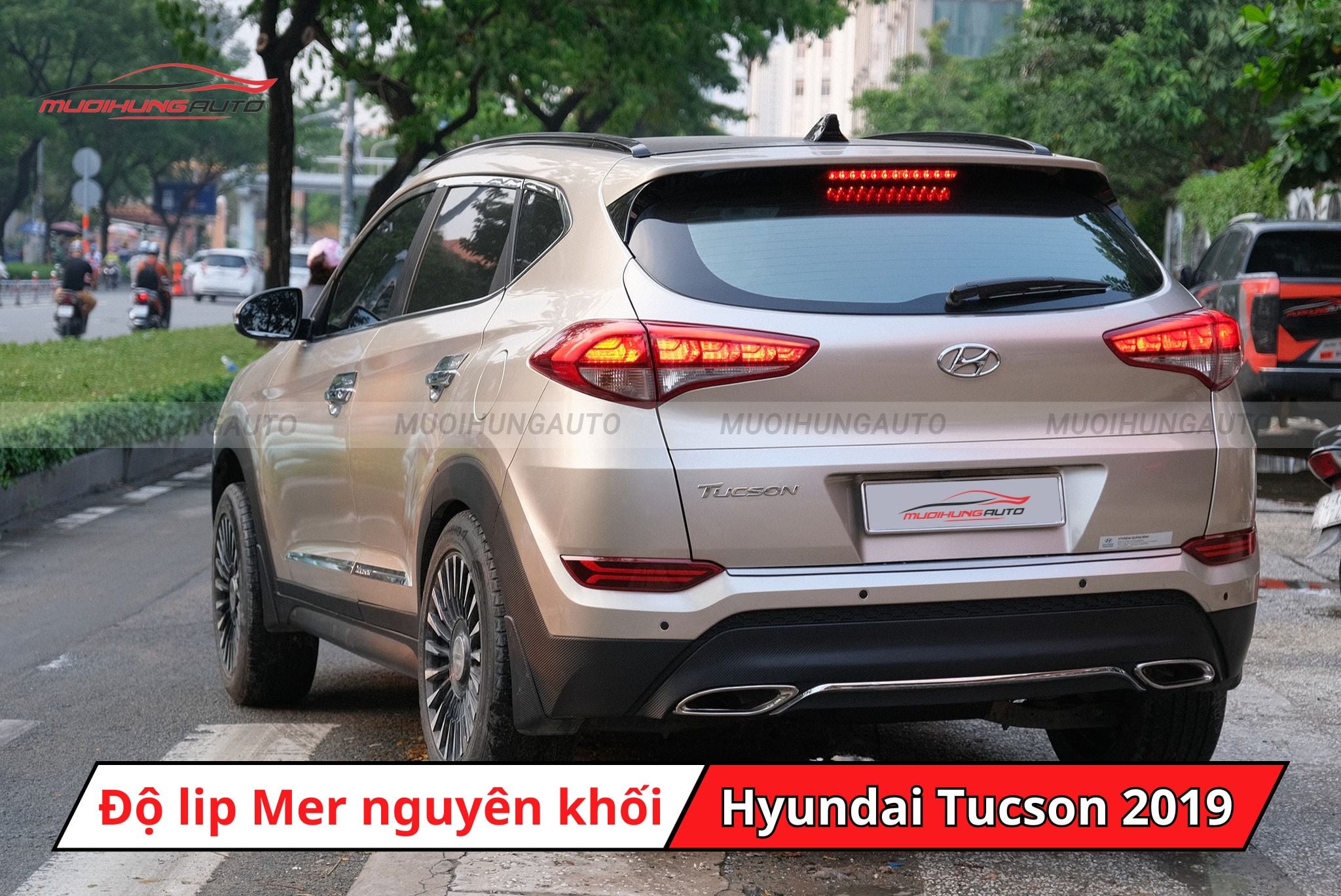 Lip pô Mercedes cho Hyundai Tucson 2019
