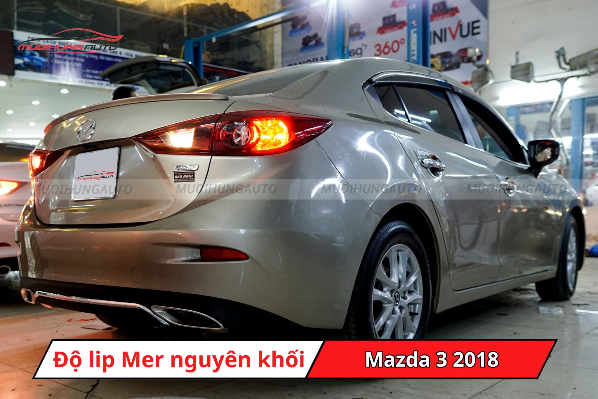 Lip pô Mercedes cho Mazda 3 2018