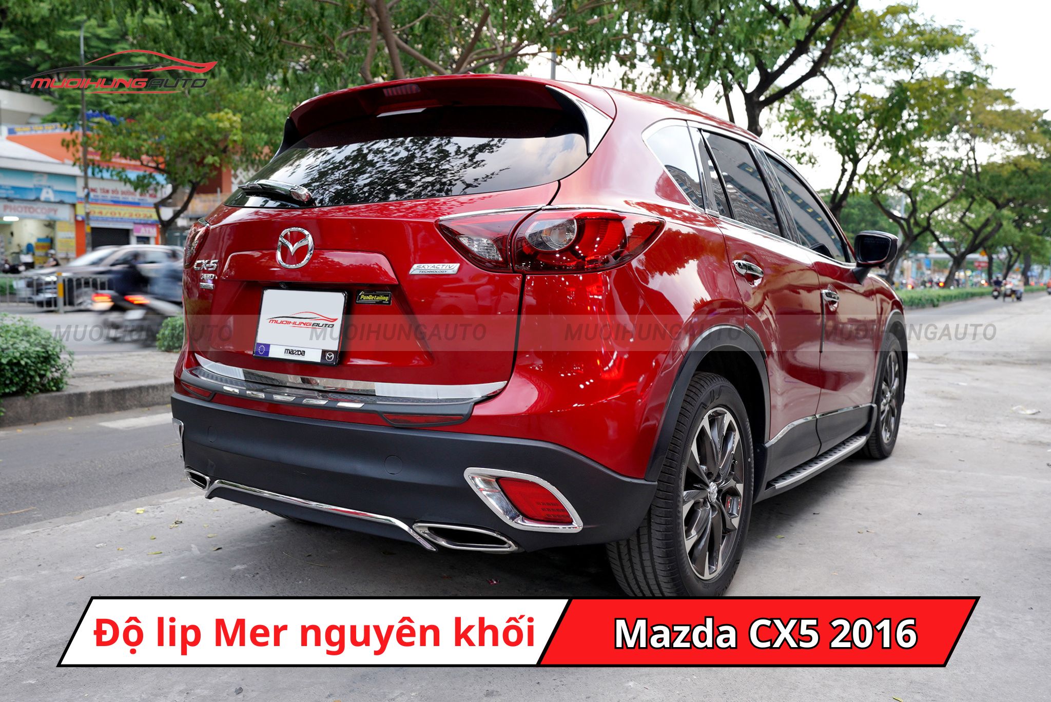 Lip pô Mercedes cho Mazda CX5 2016