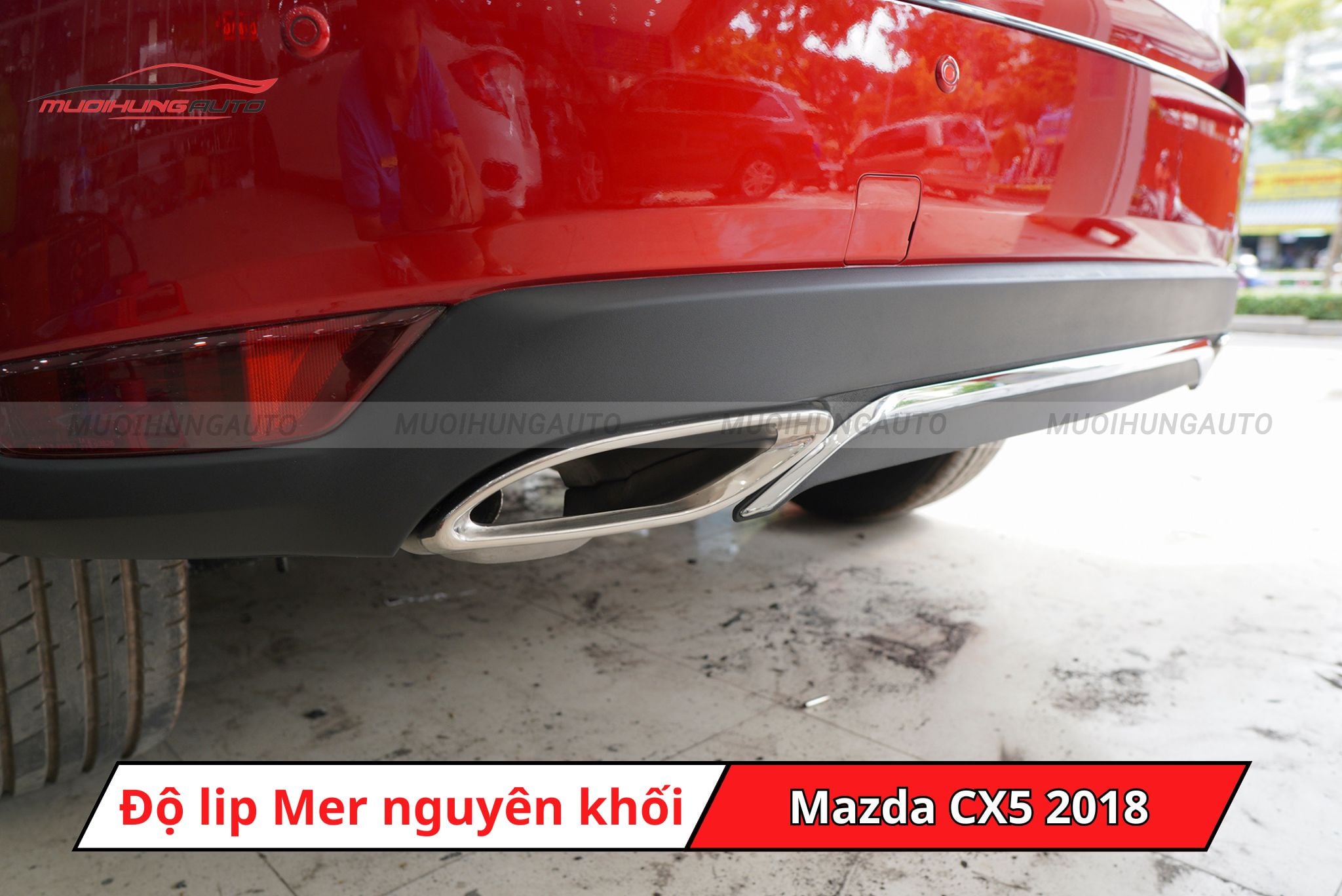 Lip pô Mercedes cho Mazda CX5 2018