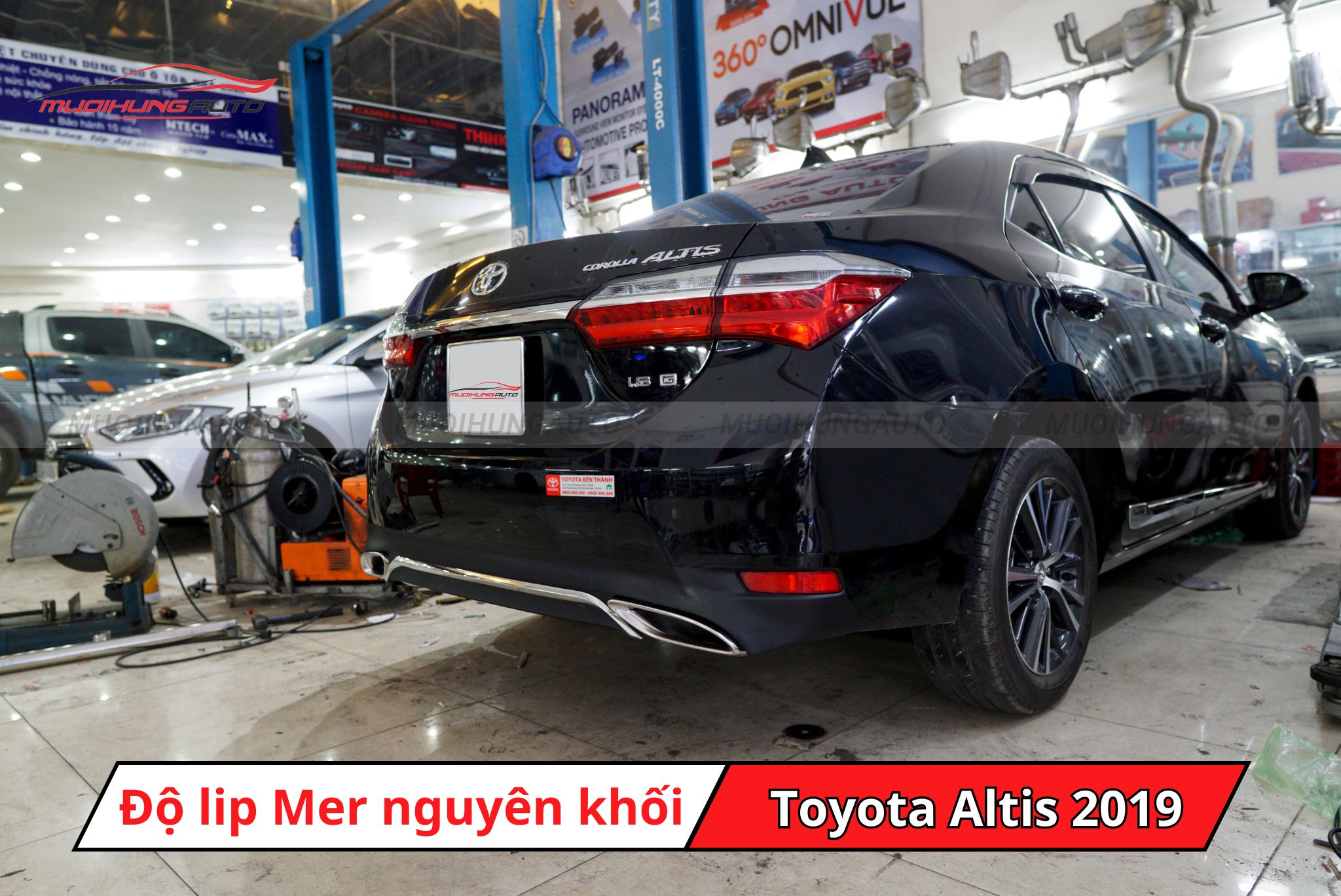 Lip pô Mercedes cho Toyota Altis 2019