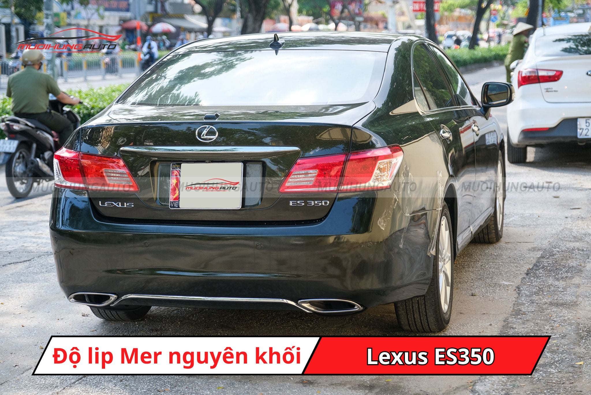 Lip pô Mercedes nguyên khối cho Lexus ES350
