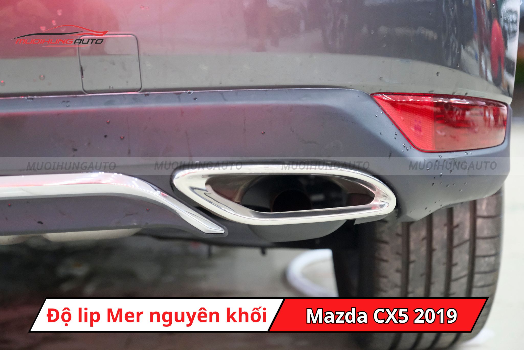 Lip pô Mercedes nguyên khối cho Mazda CX5 2019