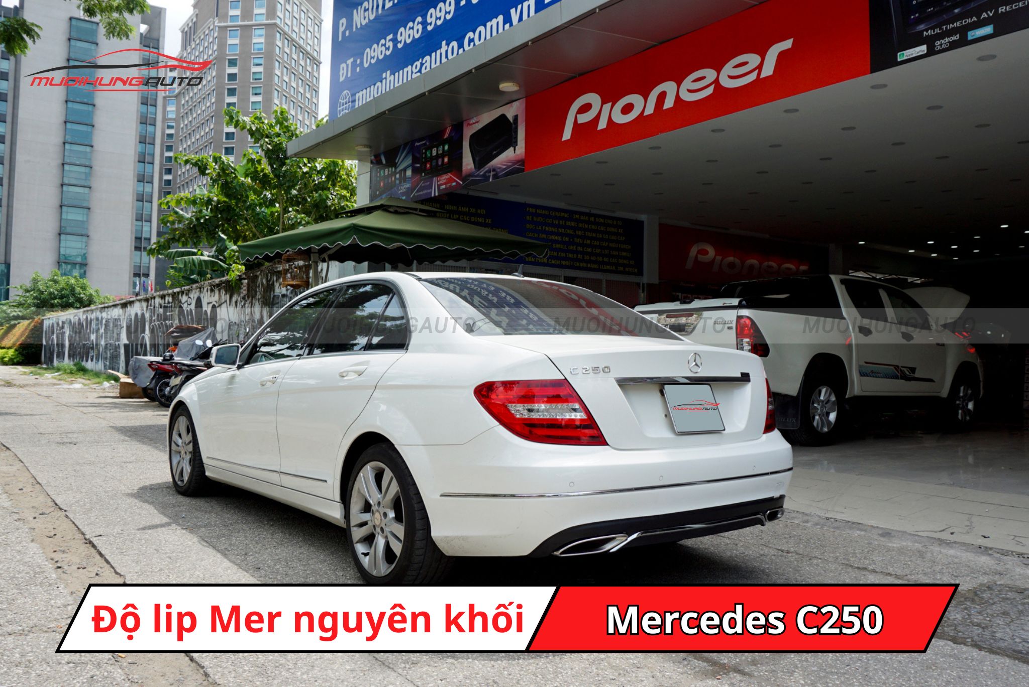 Lip pô thể thao Mercedes cho Mercedes C250