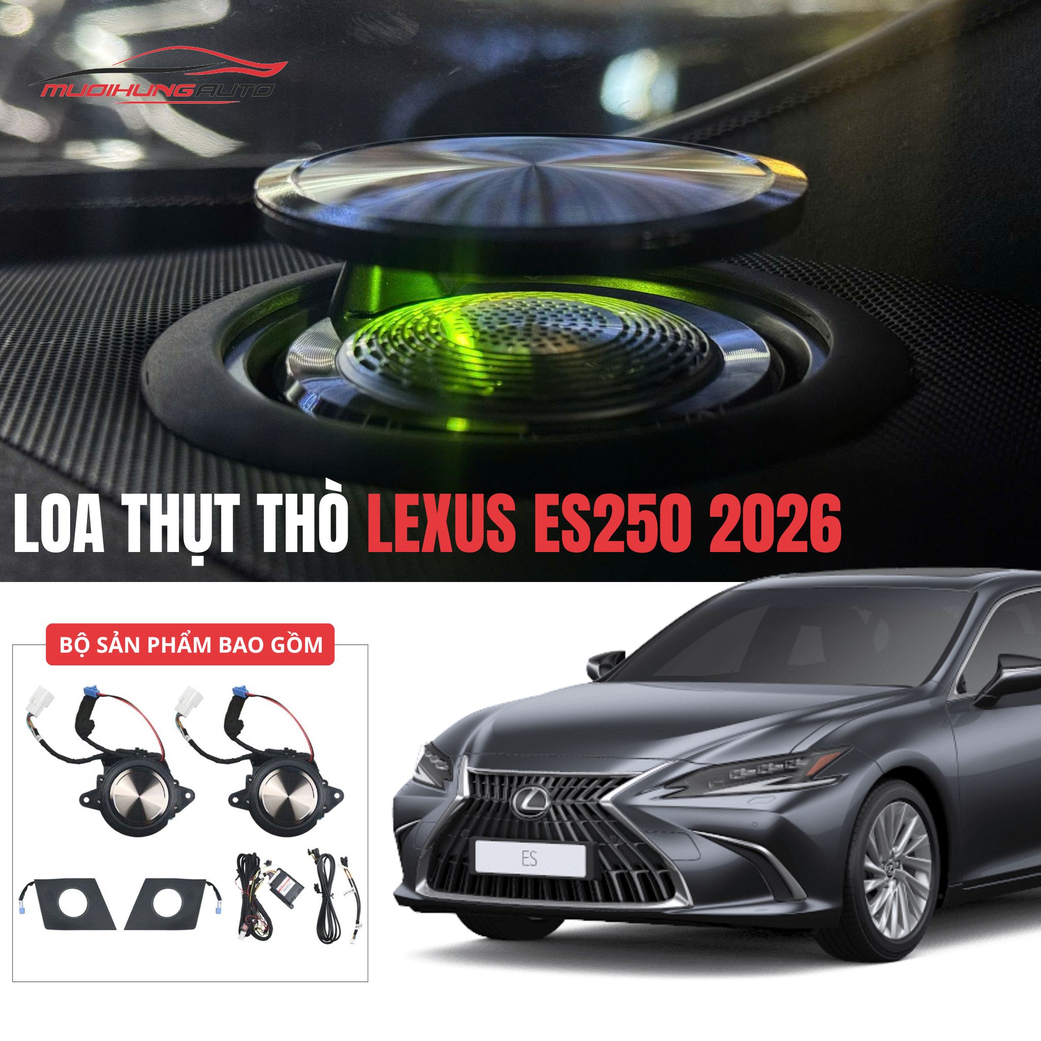 Loa thụt thò Lexus ES250 2026
