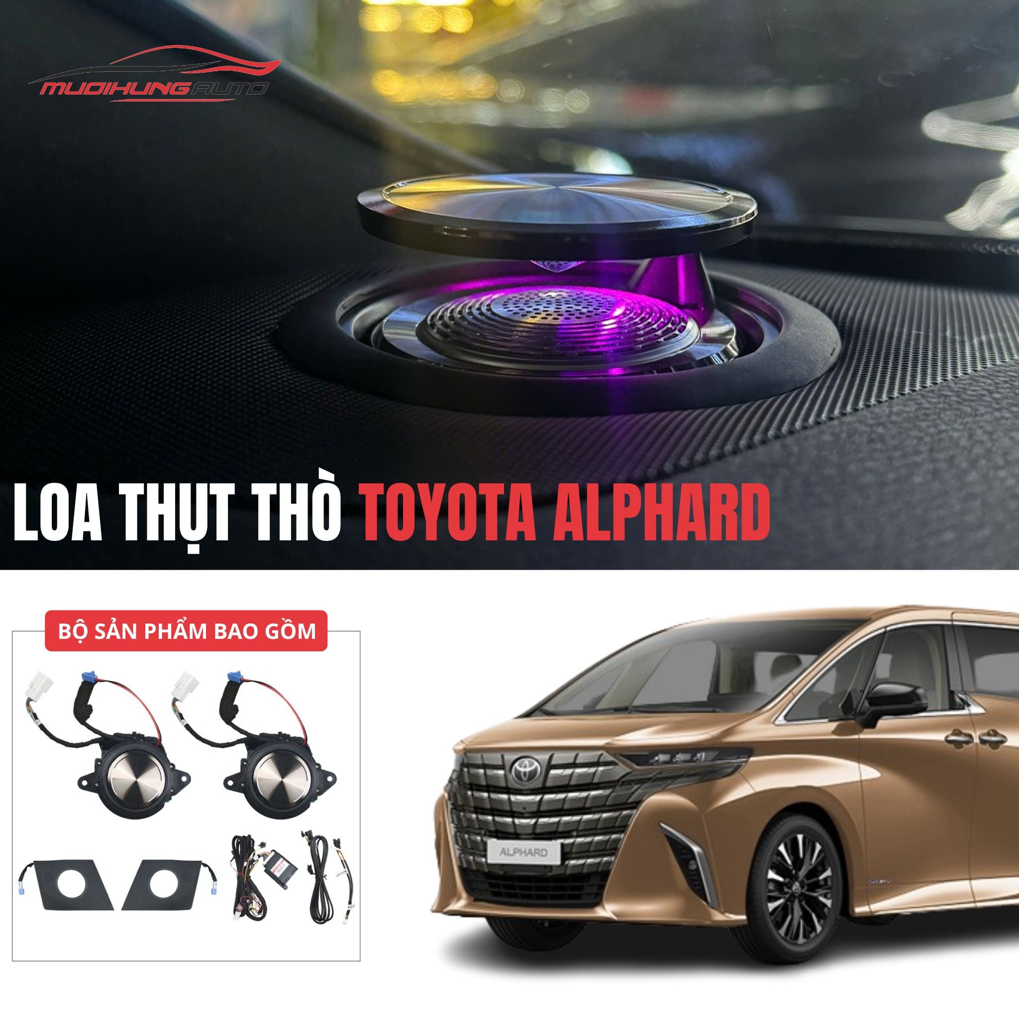 Loa thụt thò Toyota Alphard