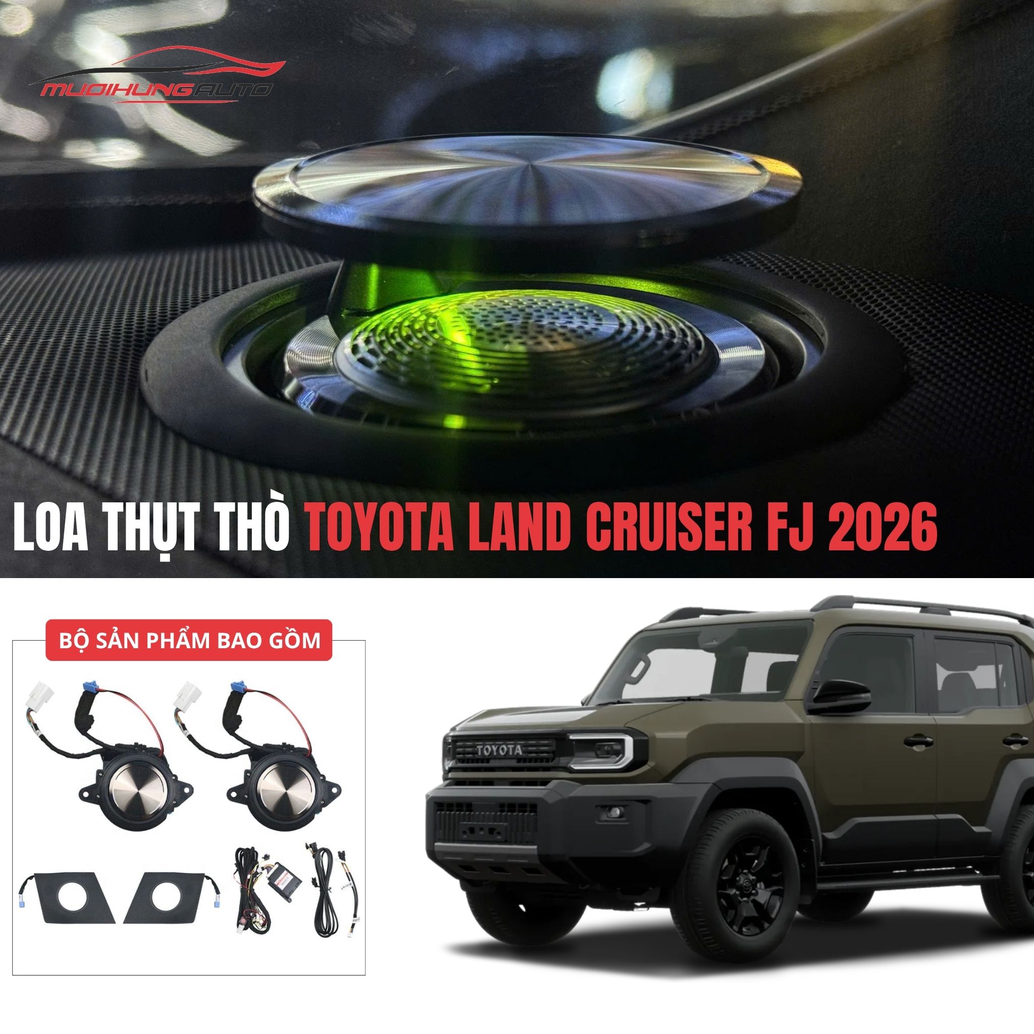 Loa thụt thò Toyota Land Cruiser FJ 2026