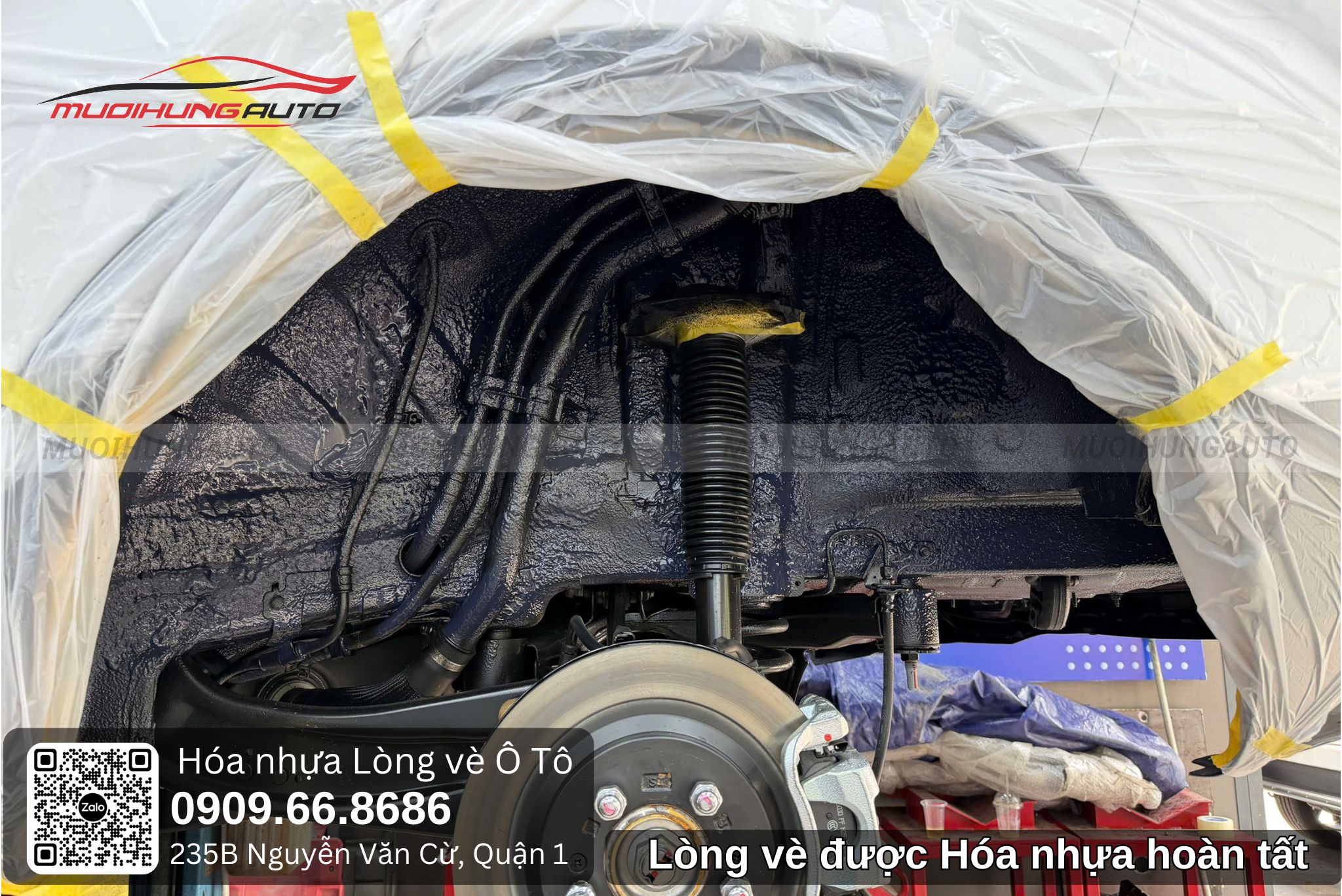Lòng vè được hóa nhựa hoàn tất