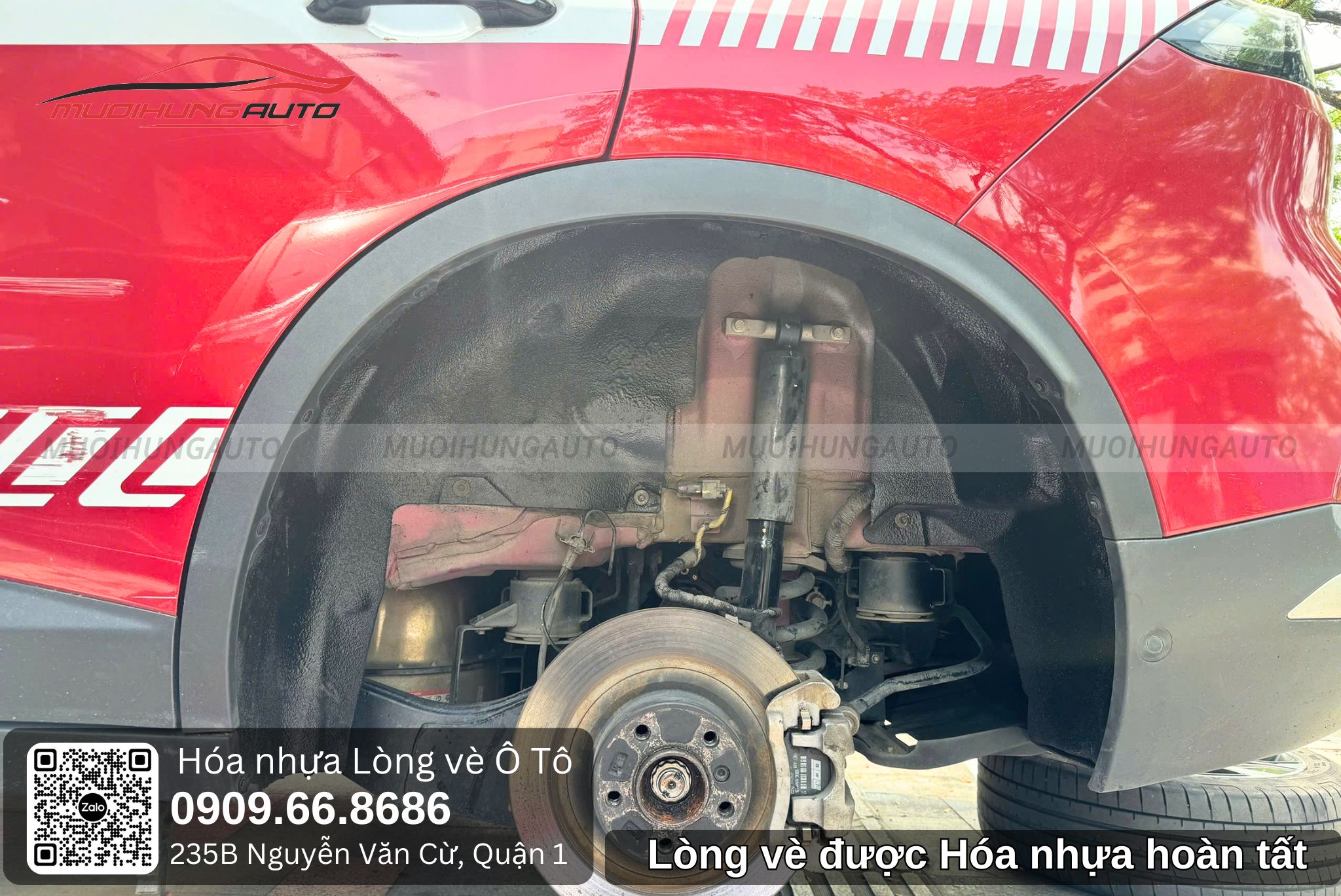 Lòng vè được hóa nhựa hoàn tất