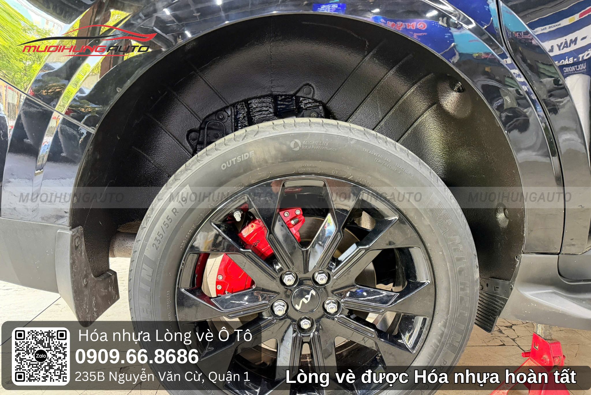 Lòng vè được hóa nhựa hoàn tất