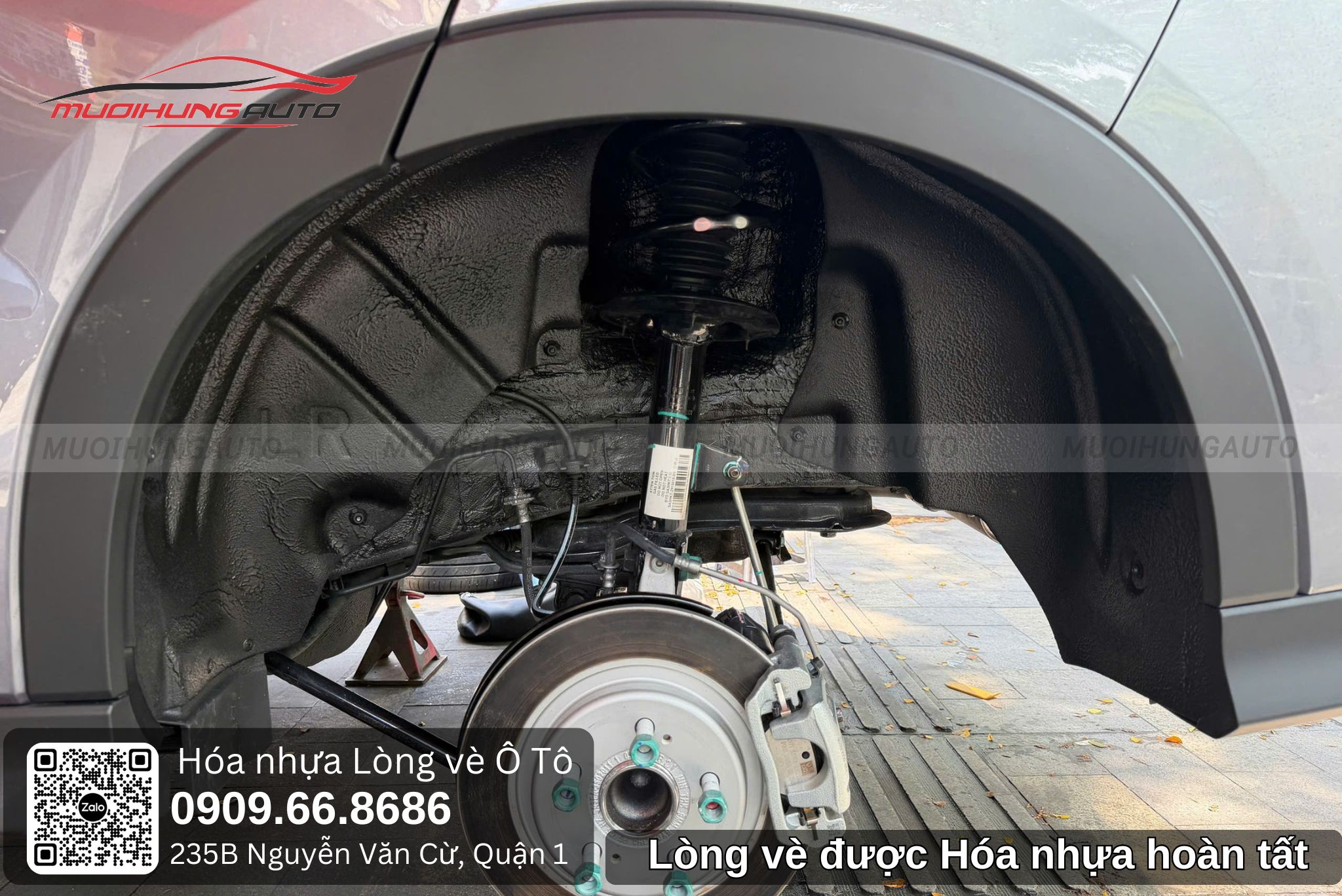 Lòng vè được hóa nhựa hoàn tất