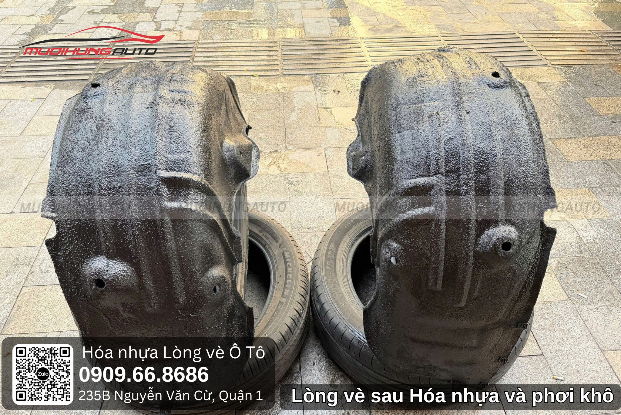 Lòng vè sau khi hóa nhựa và phơi khô