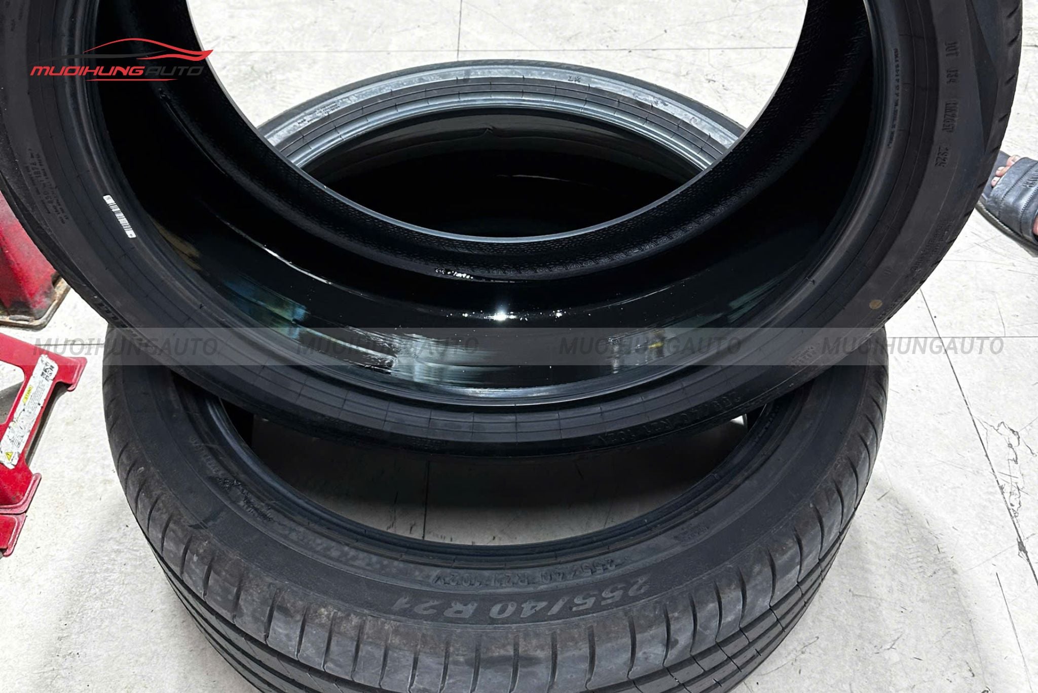 Lốp sau khi tráng hoàn tất