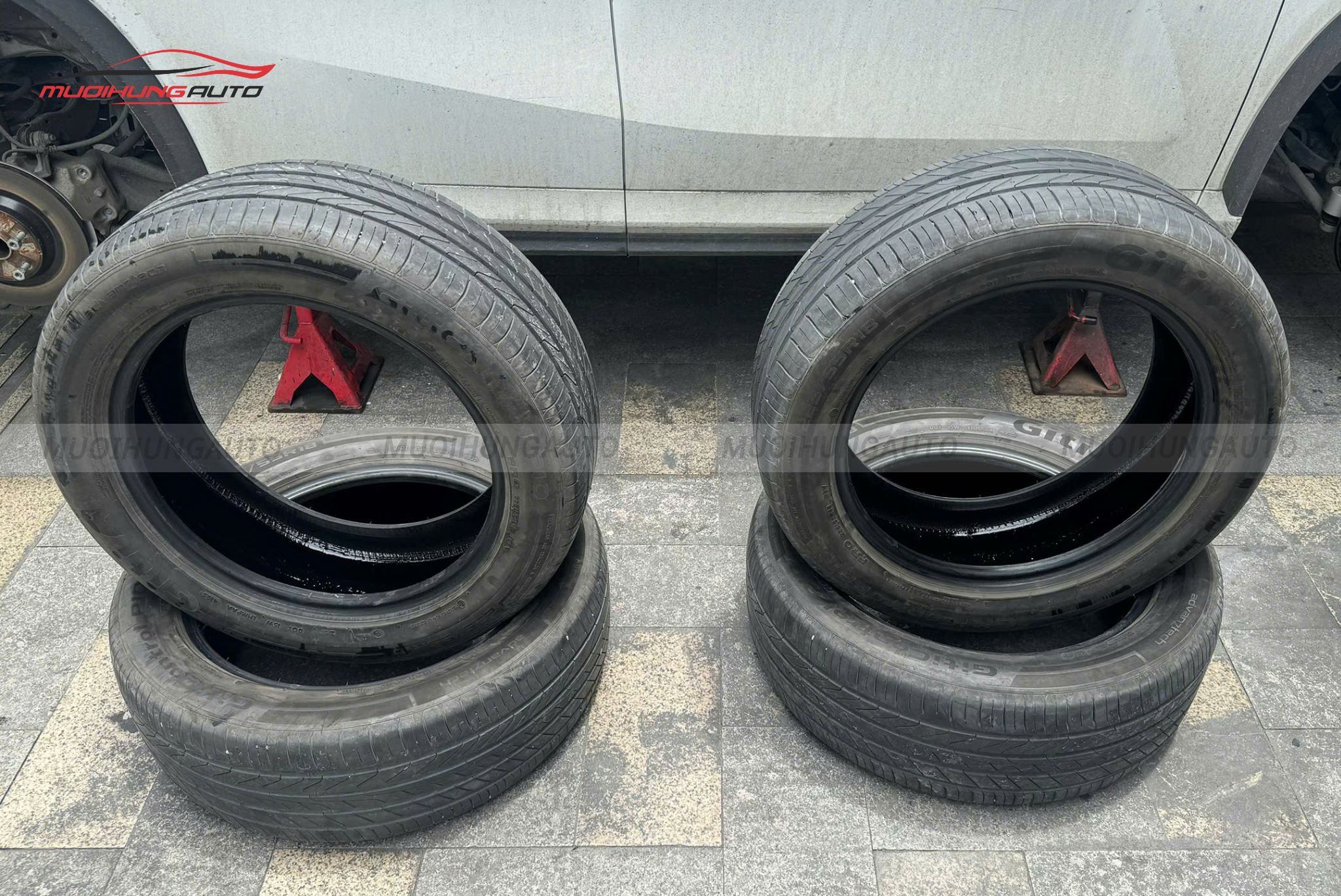 Lốp sau khi tráng hoàn tất