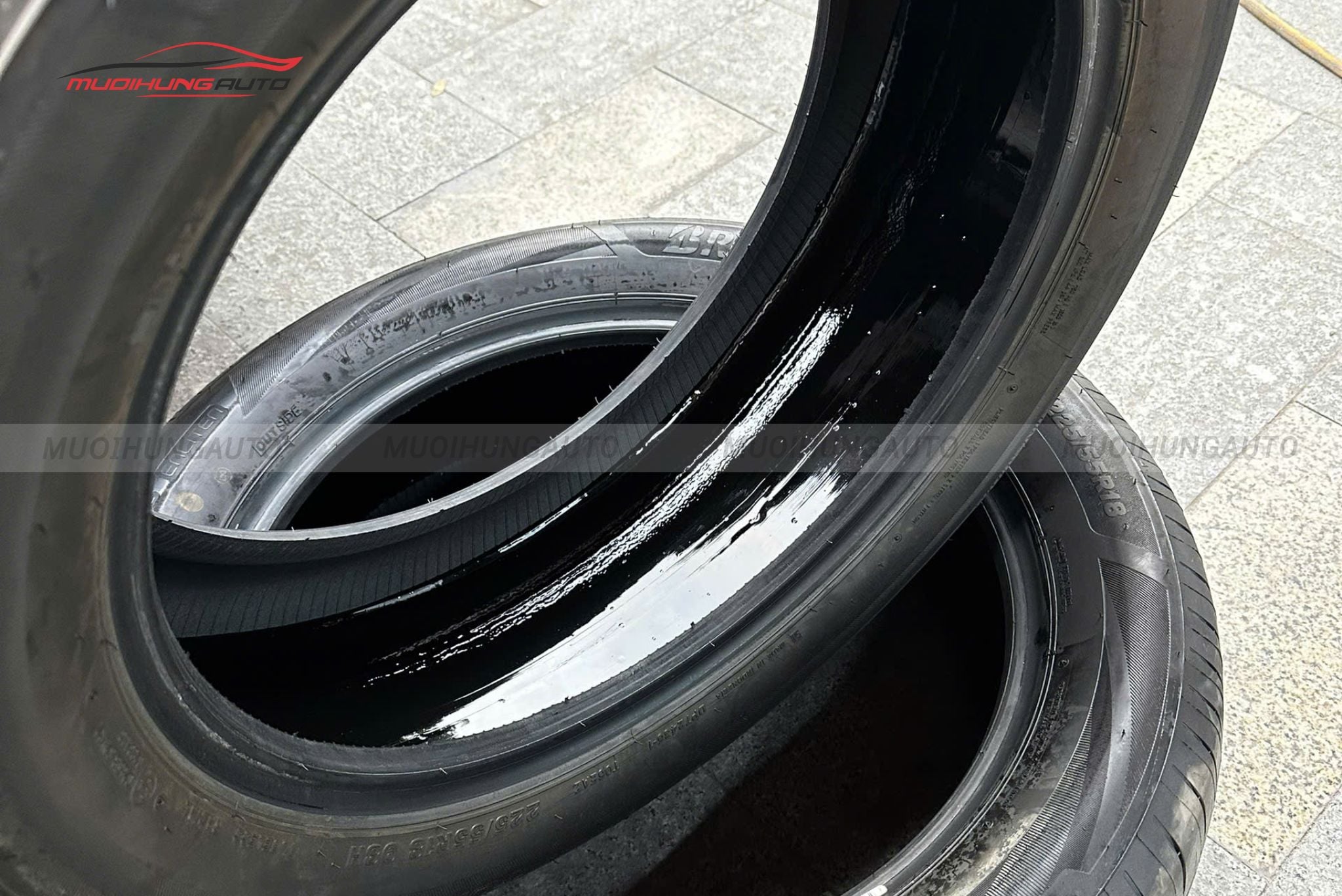 Lốp sau khi tráng hoàn tất