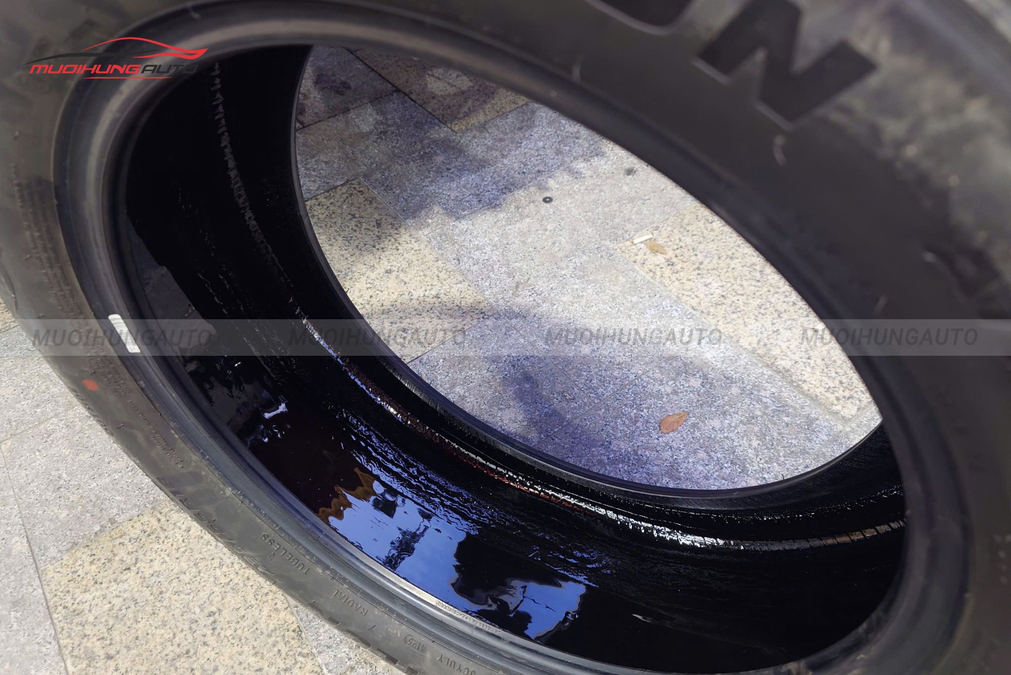 Lốp sau khi tráng hoàn tất