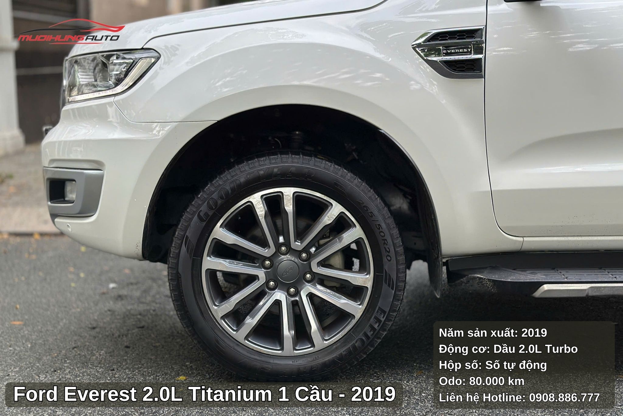 Mâm đúc thể thao trên xe Ford Everest 2.0L Titanium 1 cầu 2019