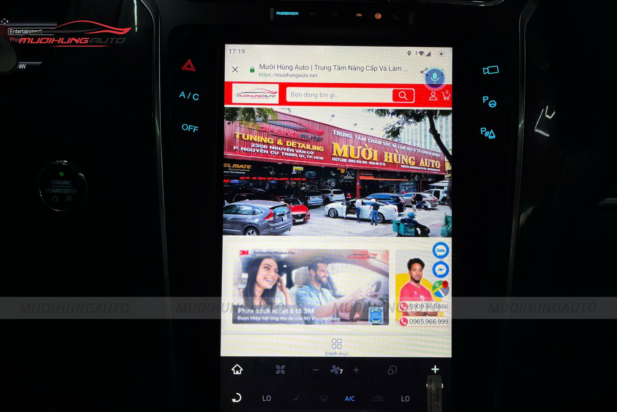 Màn hình Android cho ô tô Ford Explorer 2019