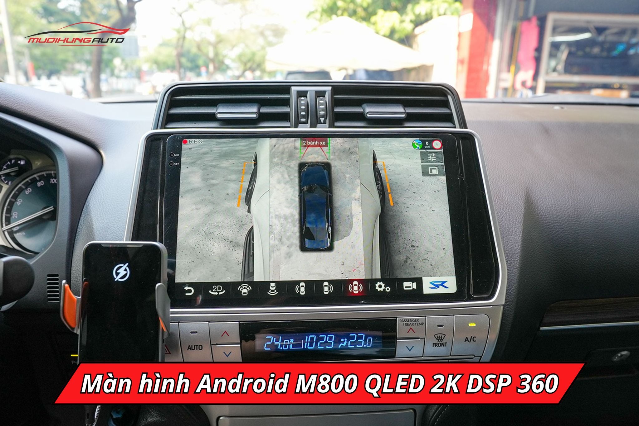 Màn hình android cho ô tô M800 QLED 2K DSP 360