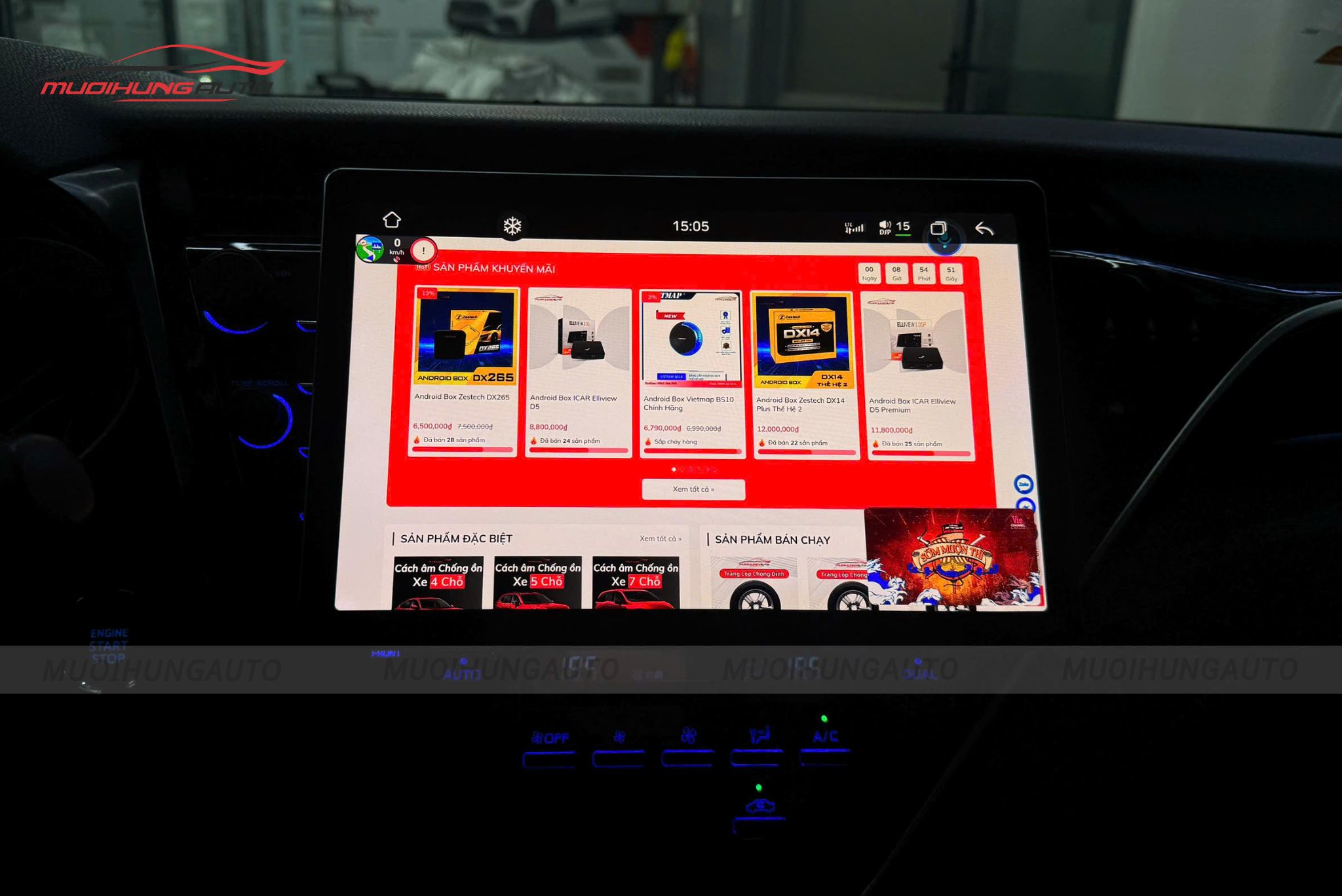 Màn hình Android ô tô Toyota Camry 2019