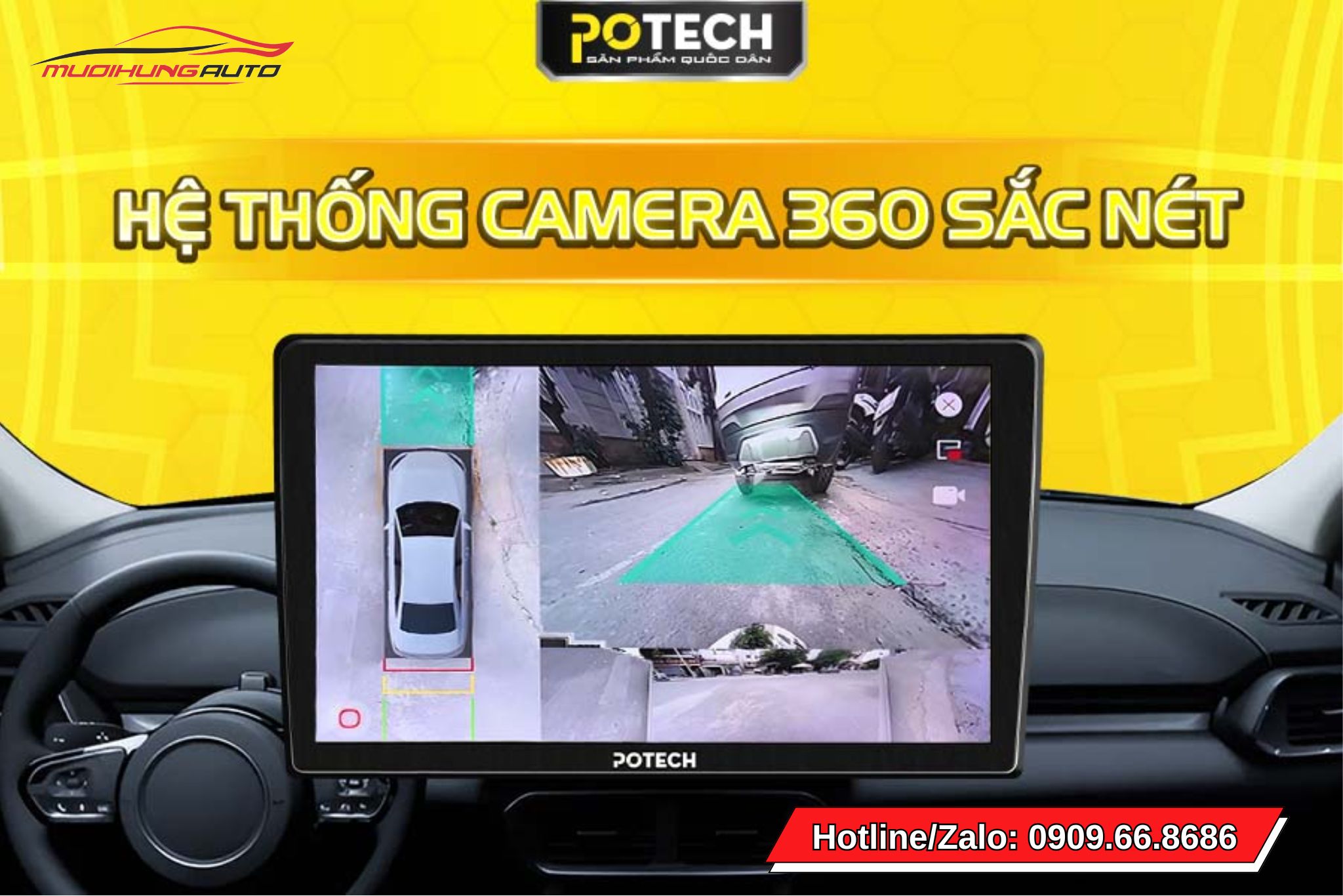 Màn hình Android Potech PX9 360
