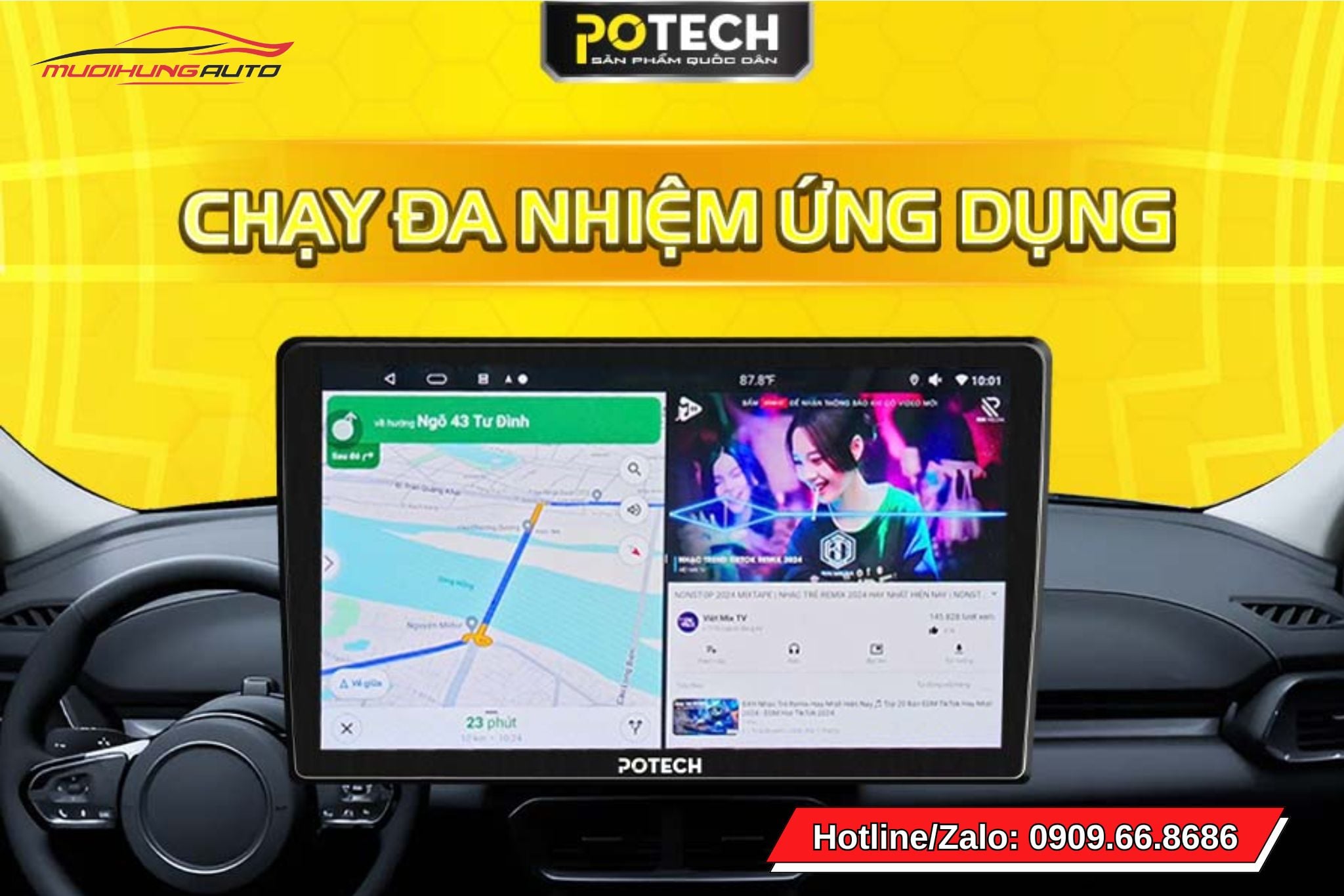 Màn hình android Potech PX9