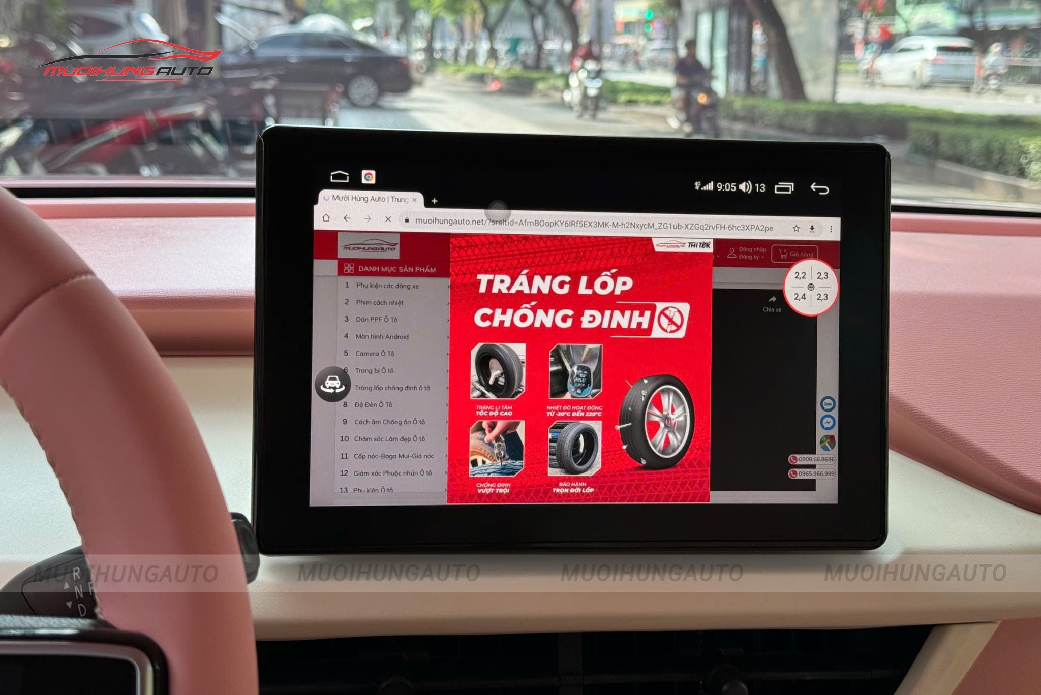 Màn hình Android tích hợp camera 360 cho ô tô Vinfast VF3