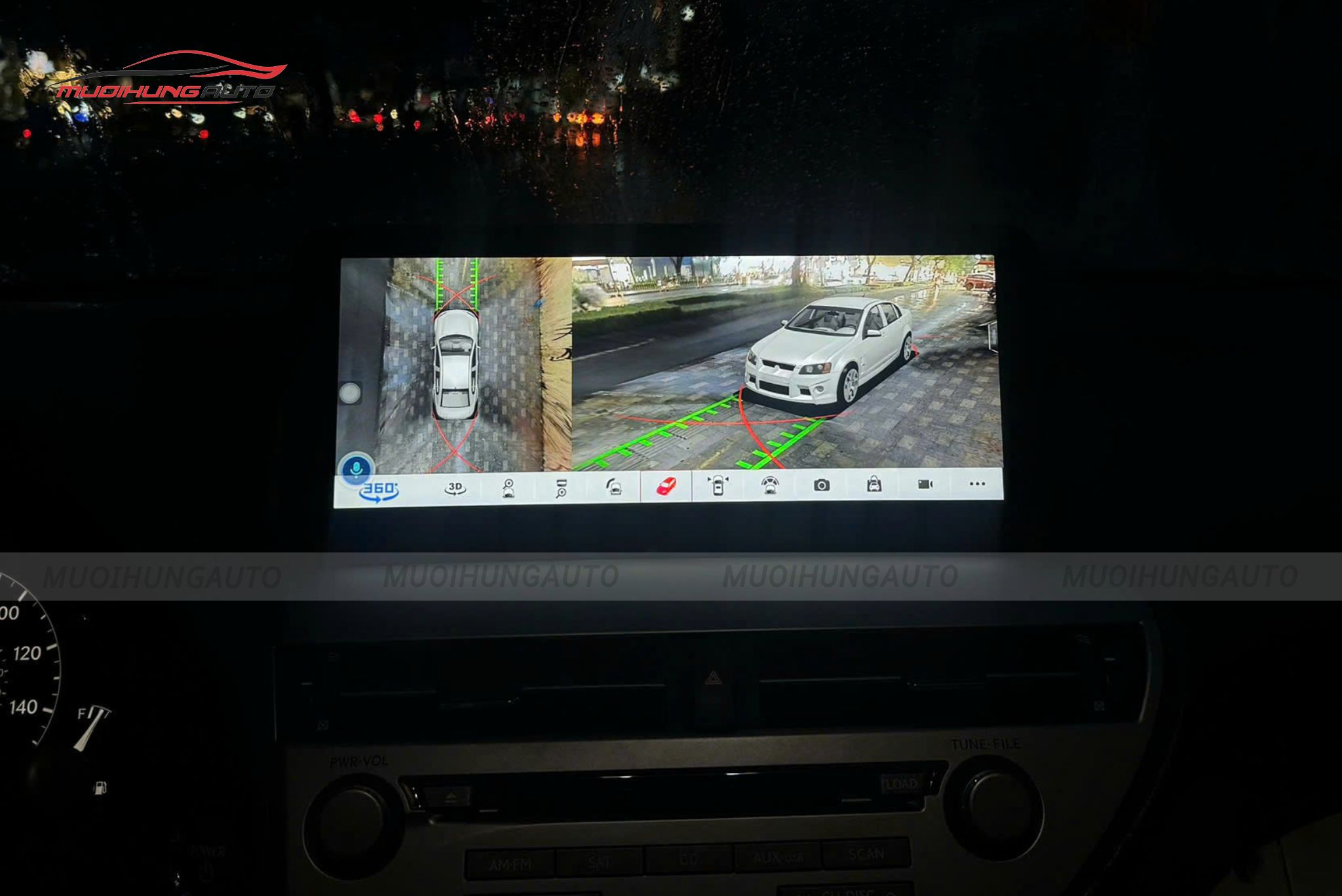 Màn hình Android tích hợp camera 360 độ cho Lexus RX450h 2010