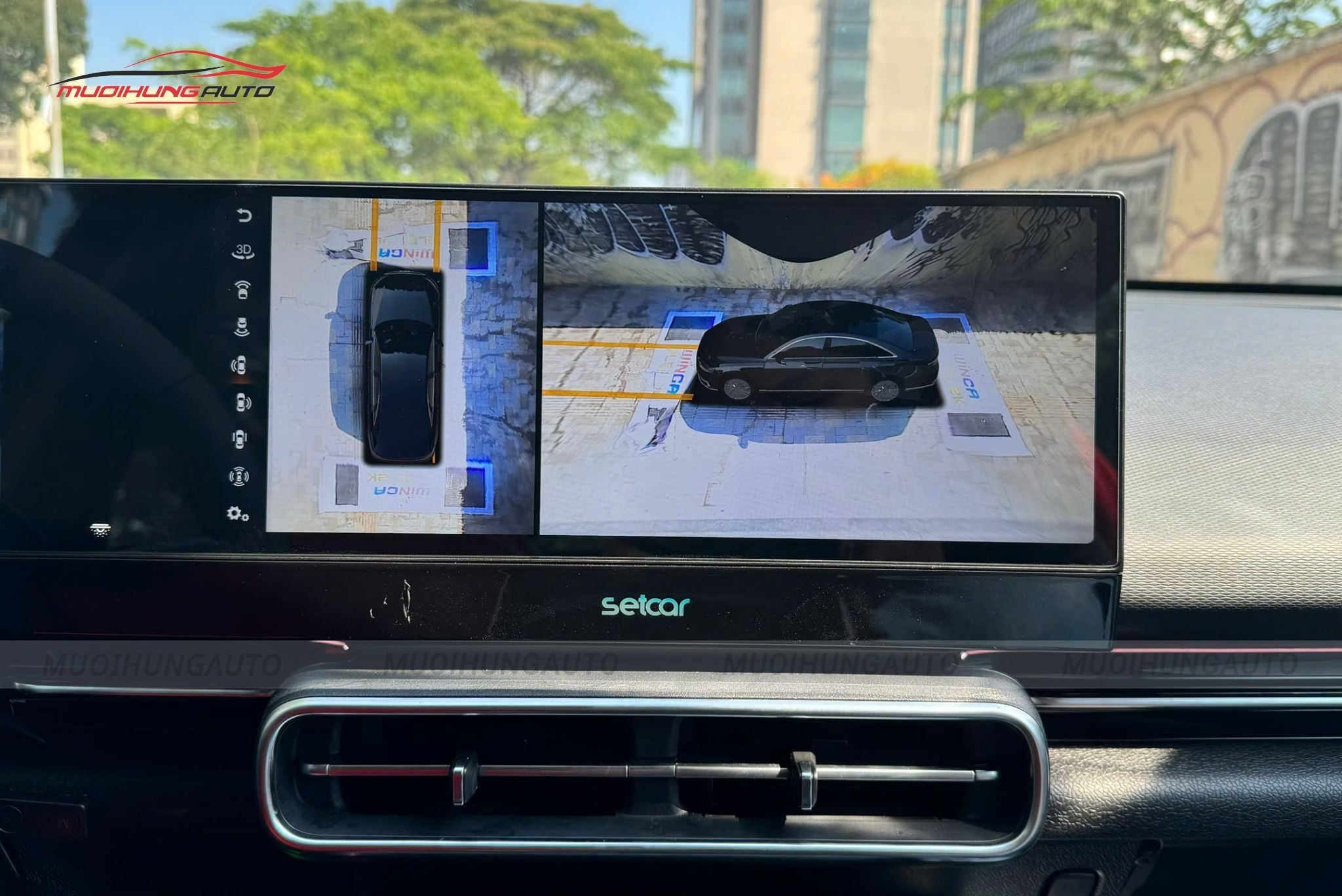 Màn hình Android tích hợp camera 360 độ cho Vinfast MPV7
