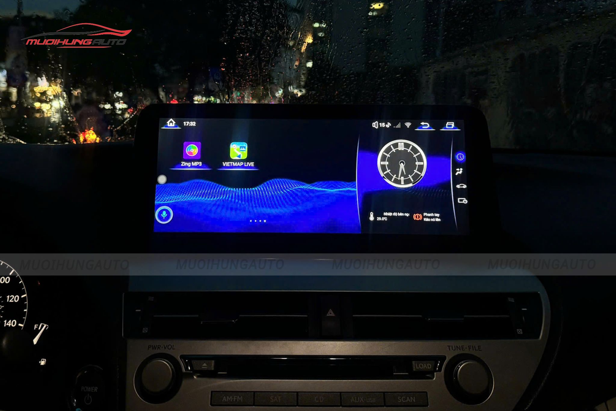 Màn hình Android tích hợp camera 360 độ ô tô Lexus RX450h 2010