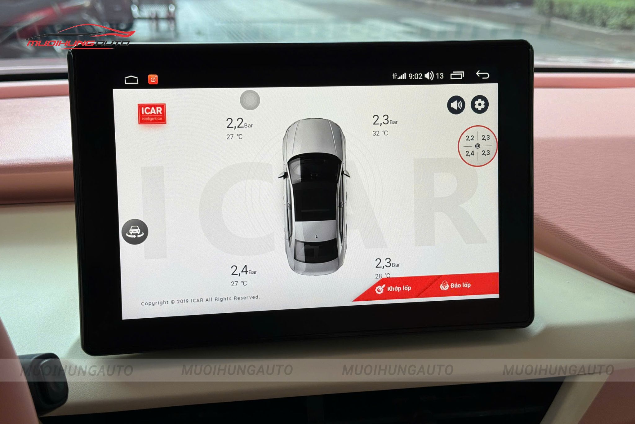 Màn hình Android tích hợp camera 360 độ ô tô Vinfast VF3