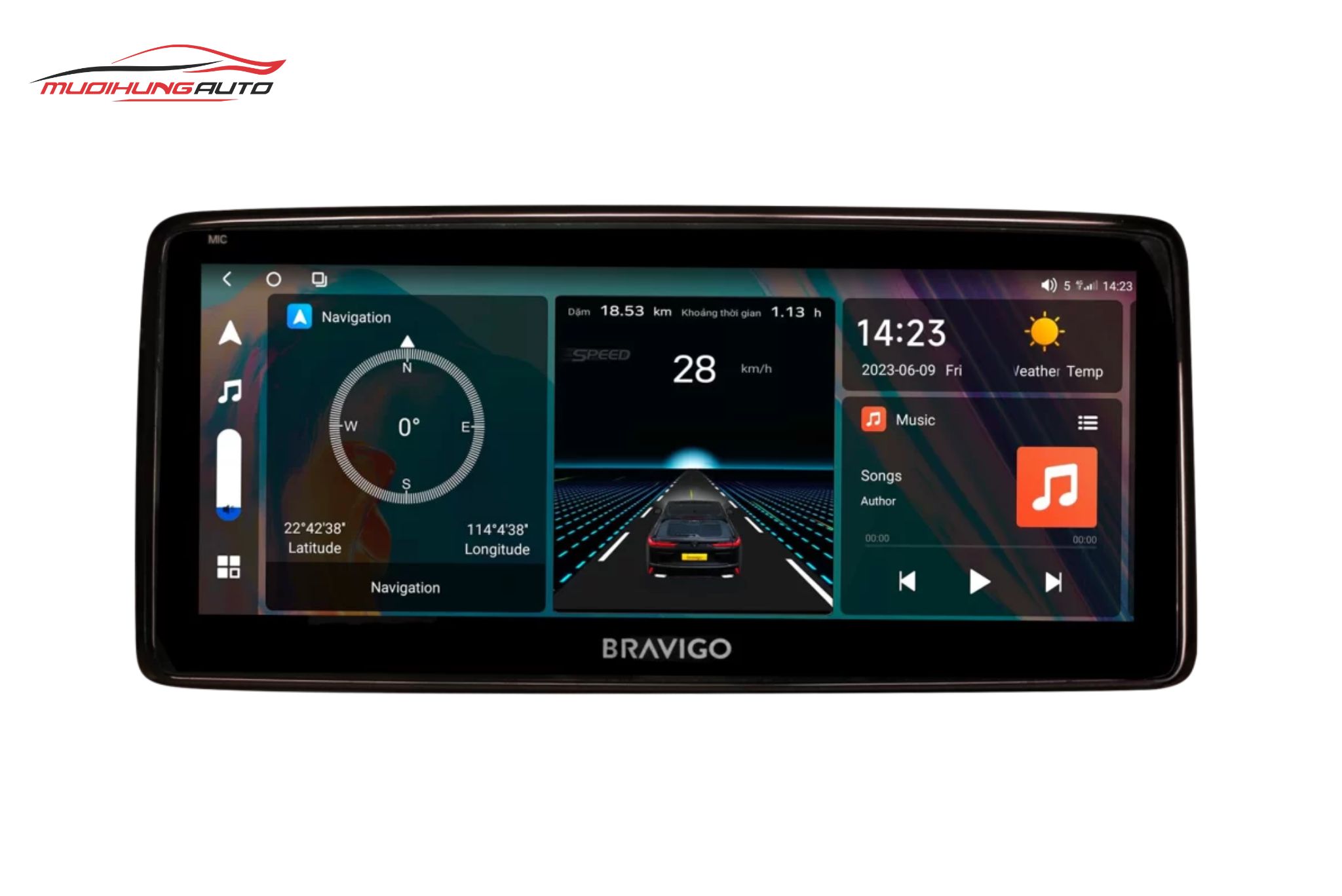 Màn hình Bravigo cho xe Mazda 6 2017