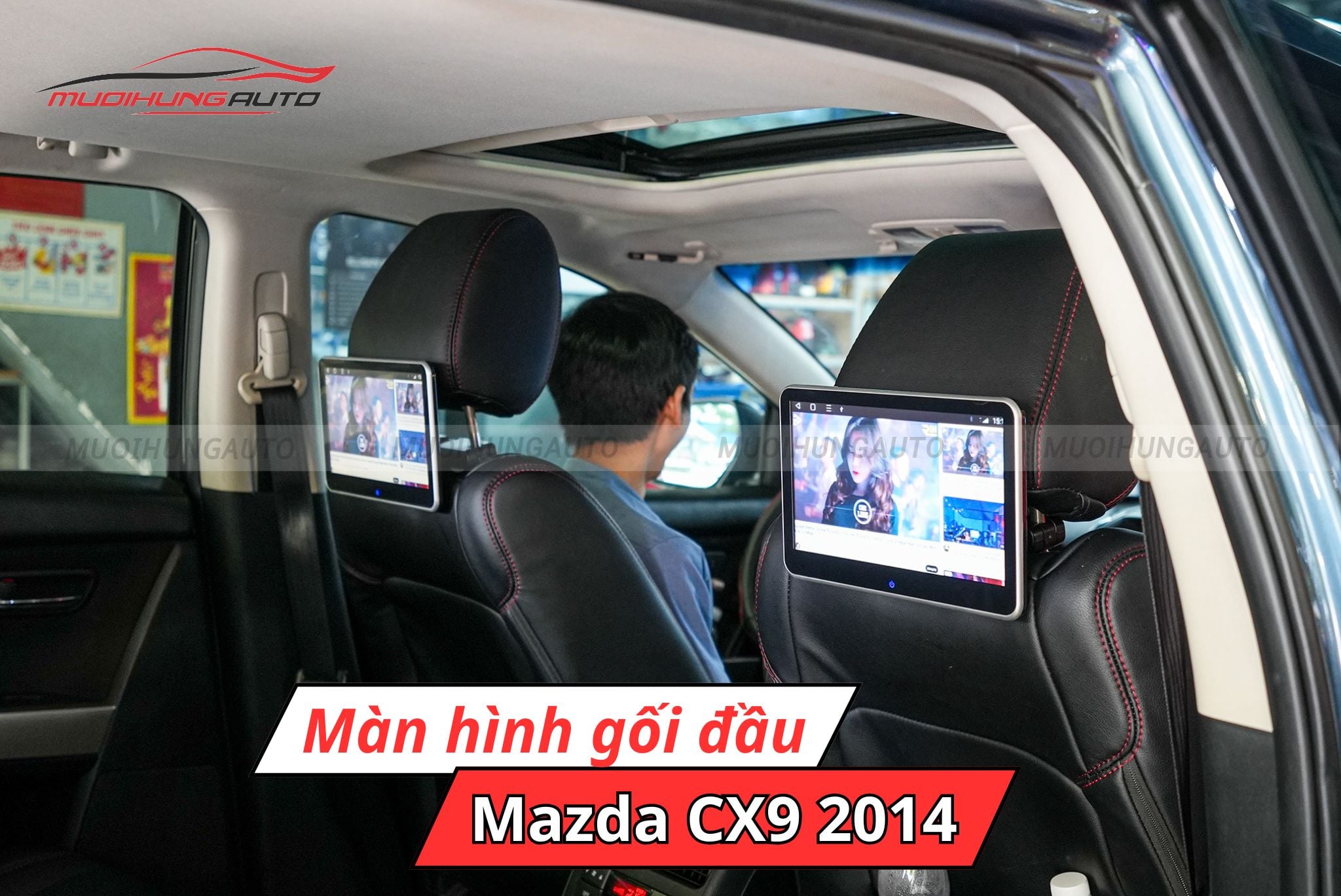 Màn hình gối Android Mazda CX9 2014