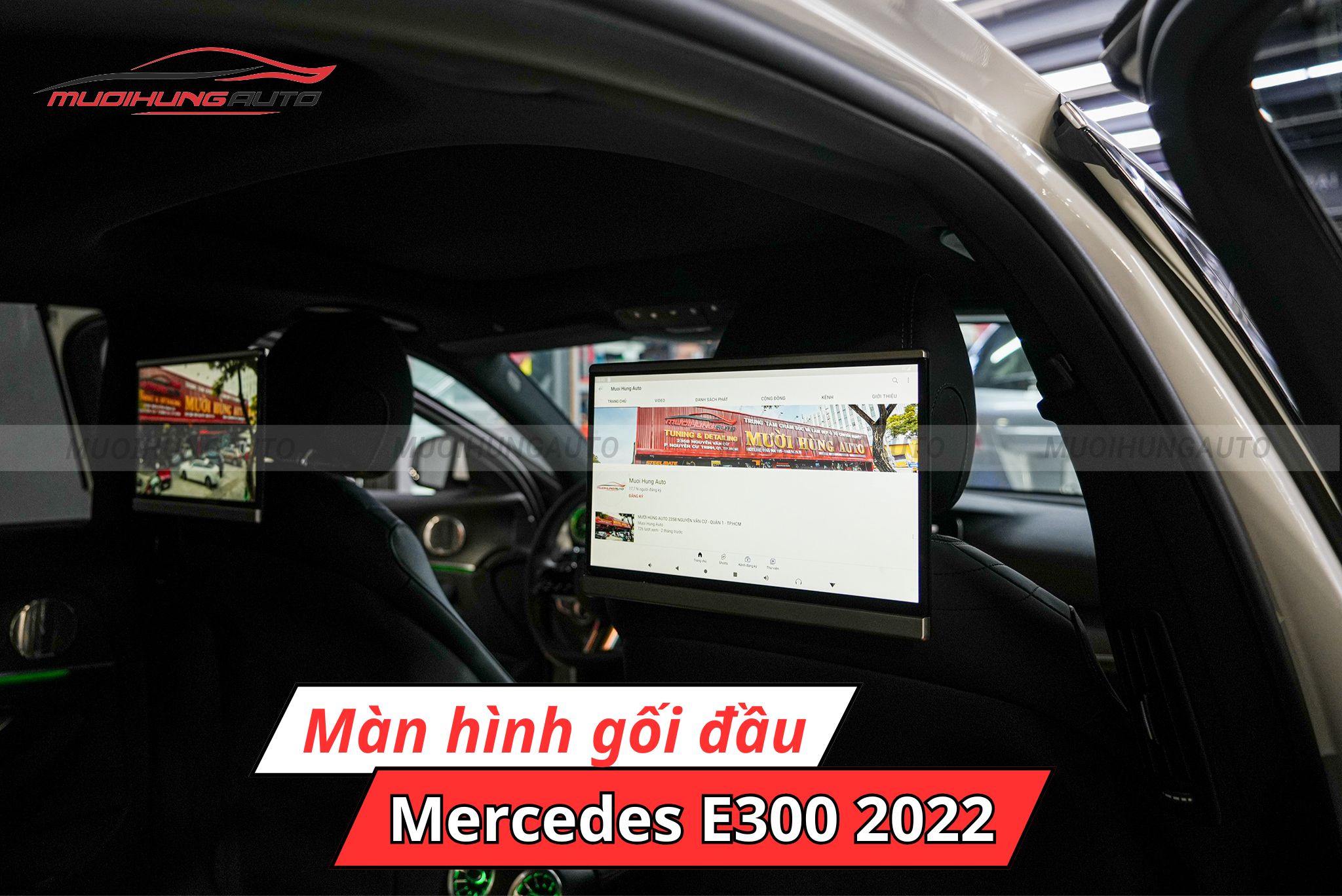 Màn hình gối Android Mercedes E300 2022
