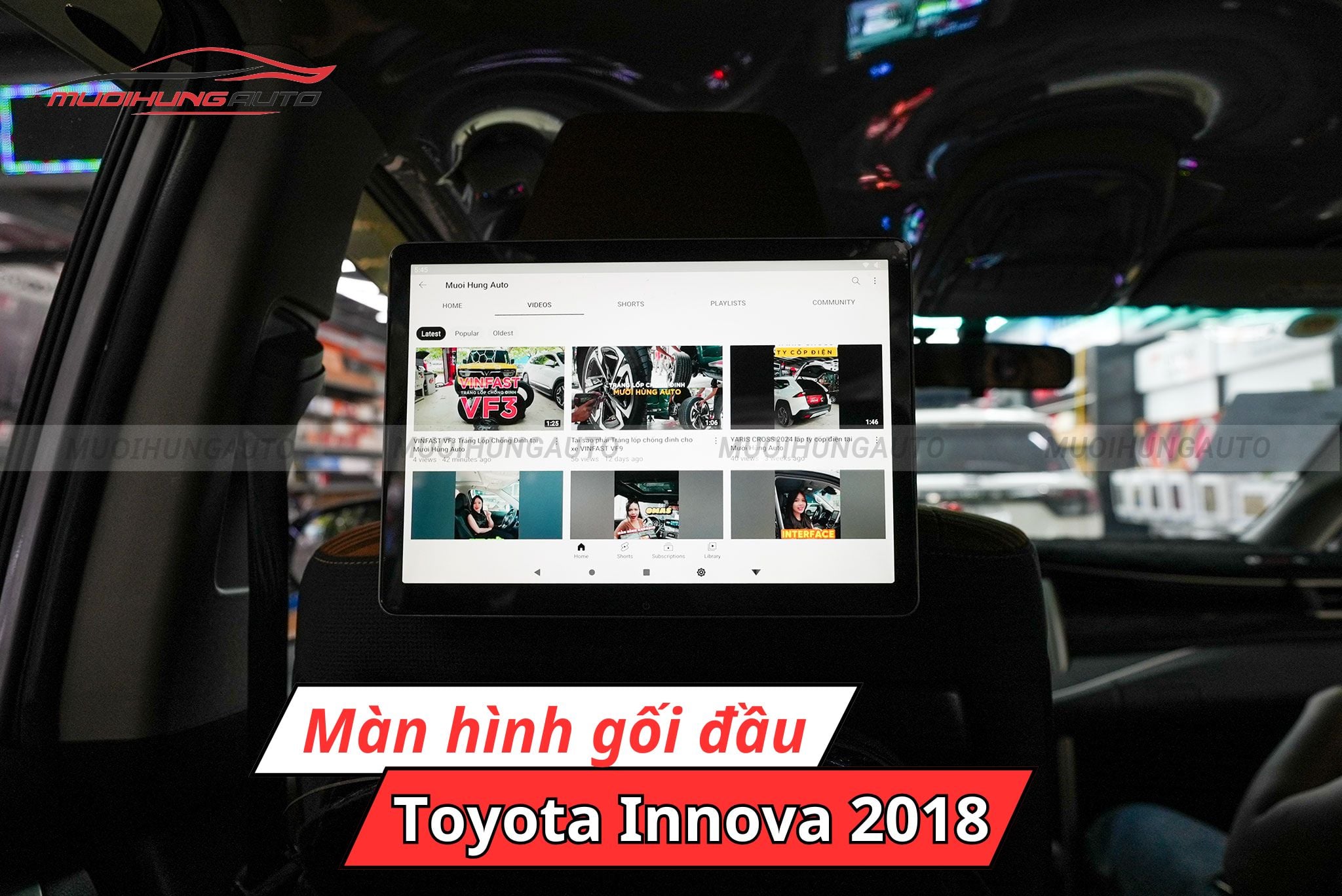 Màn hình gối Android Toyota Innova 2018