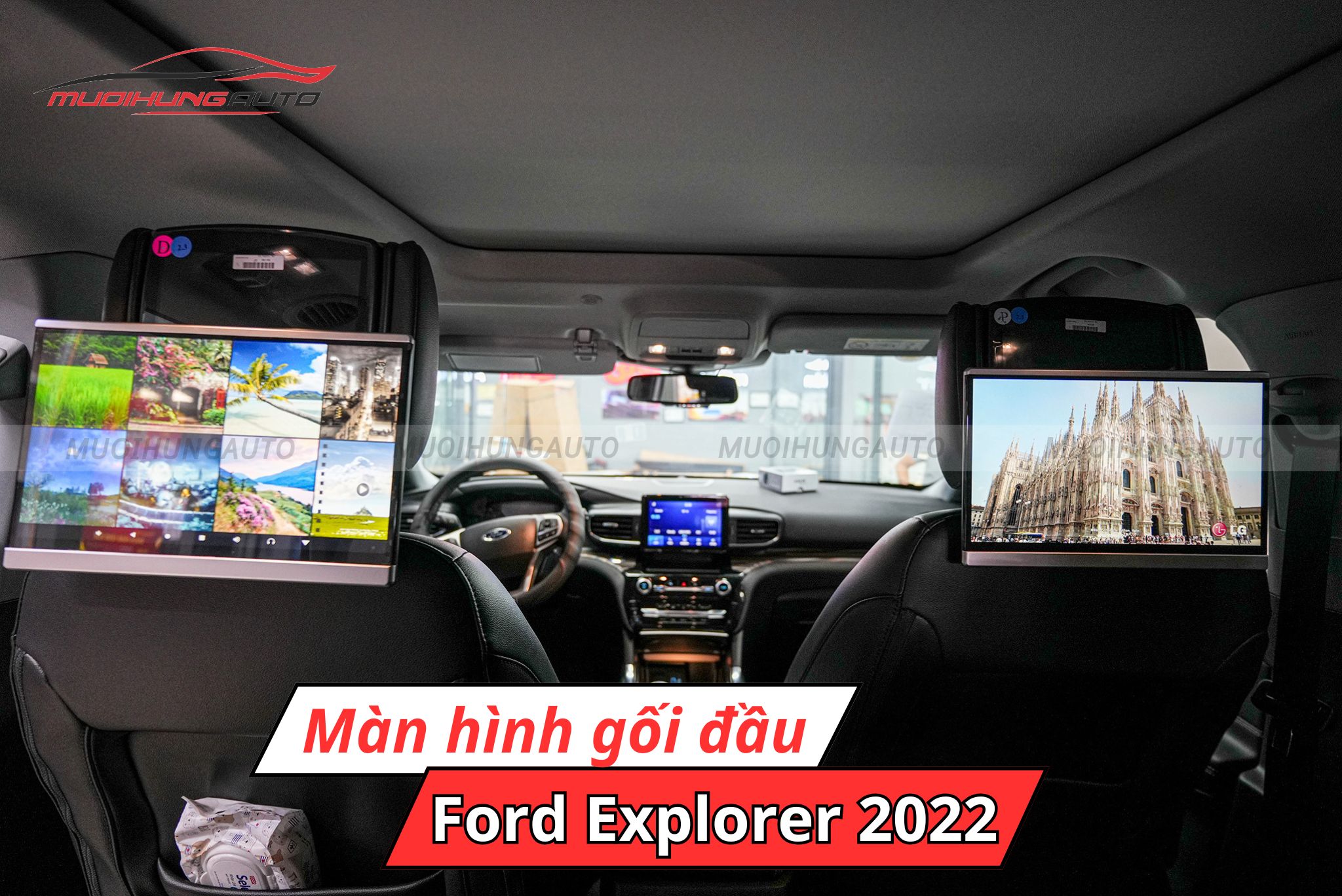 Màn hình gối đầu Android Ford Explorer 2022