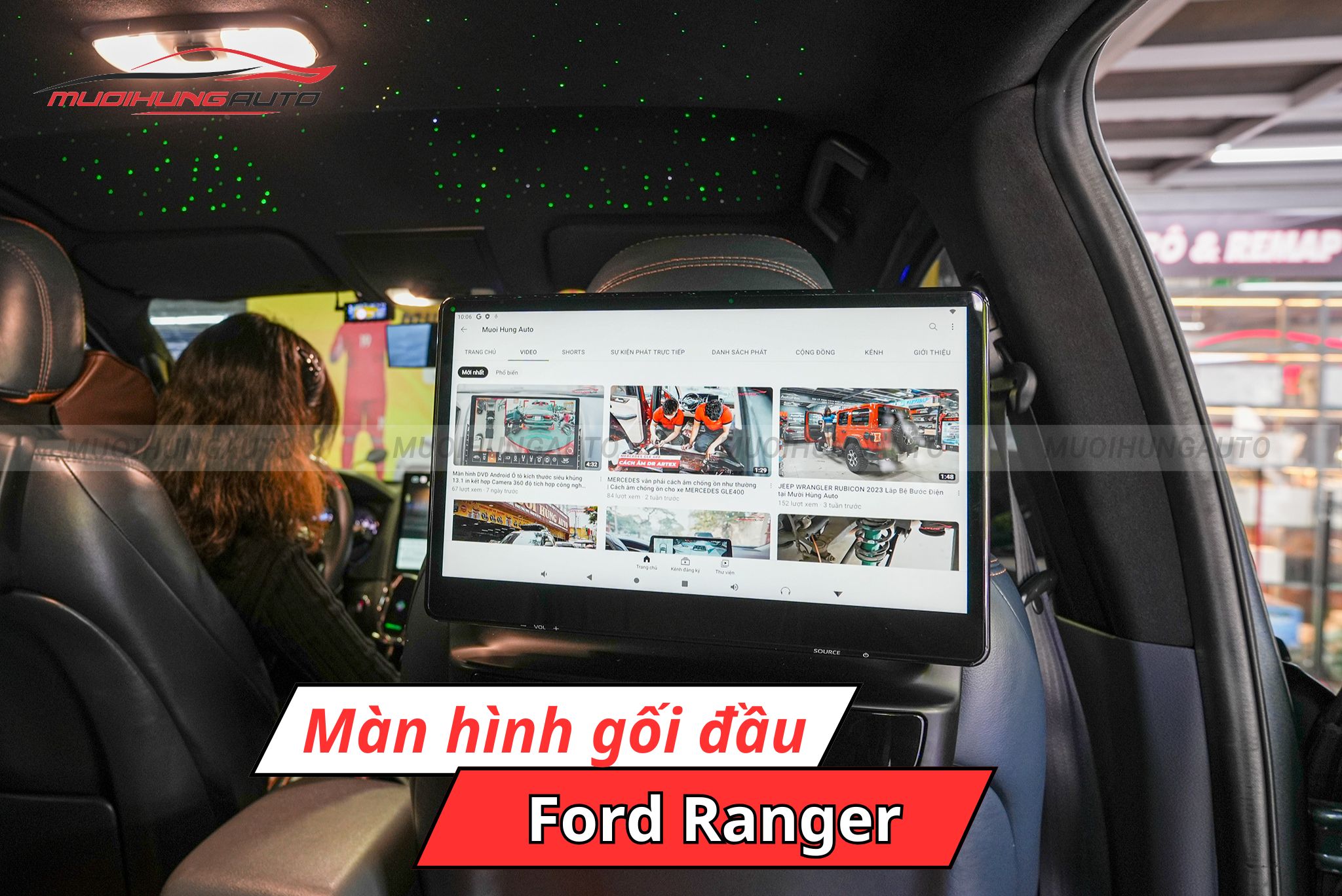 Màn hình gối đầu Android Ford Ranger