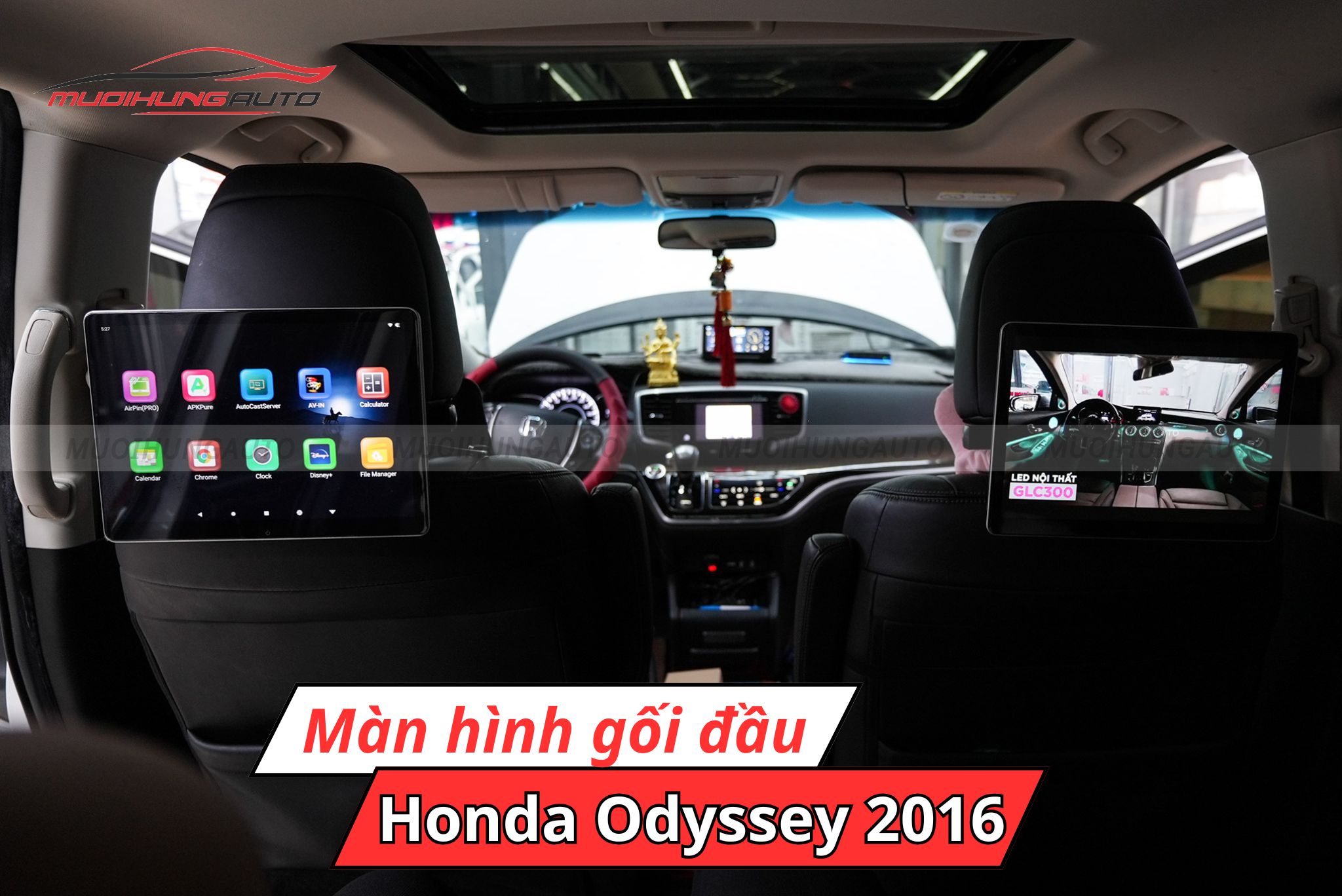 Màn hình gối đầu Android Honda Odyssey 2016