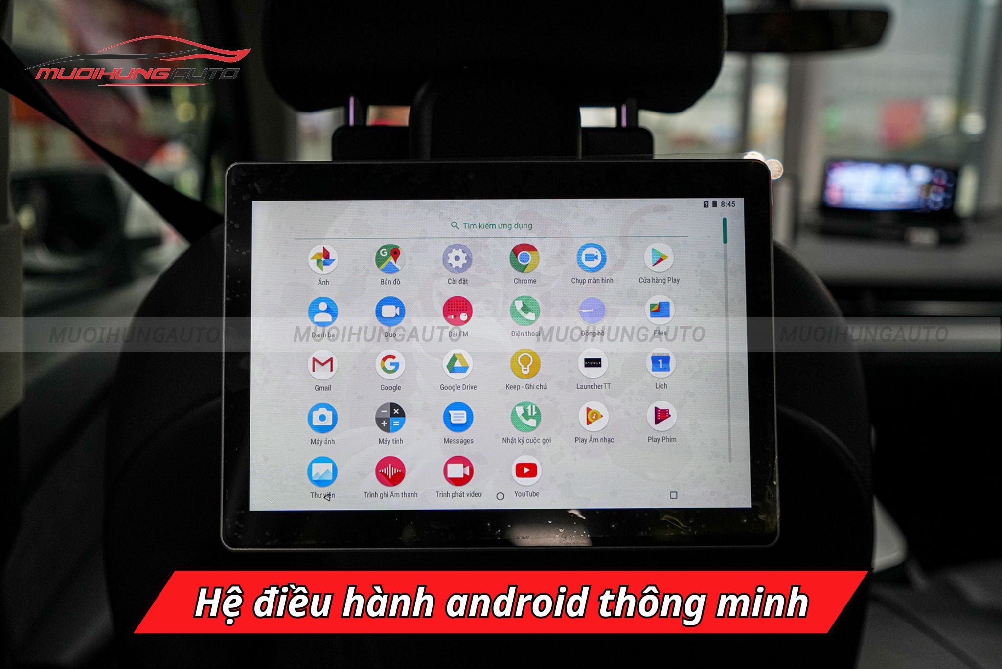 Màn hình gối đầu Android ô tô Mercedes