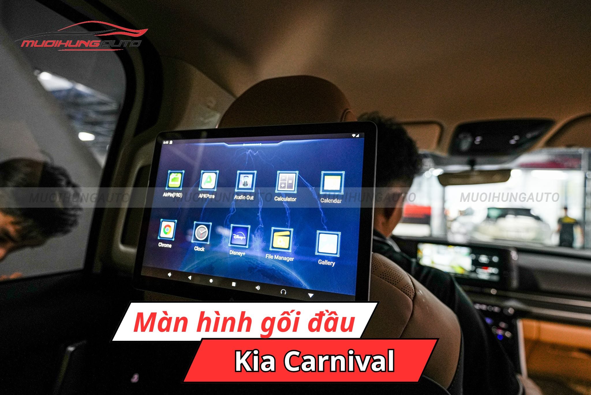 Màn hình gối đầu cho Kia Carnival