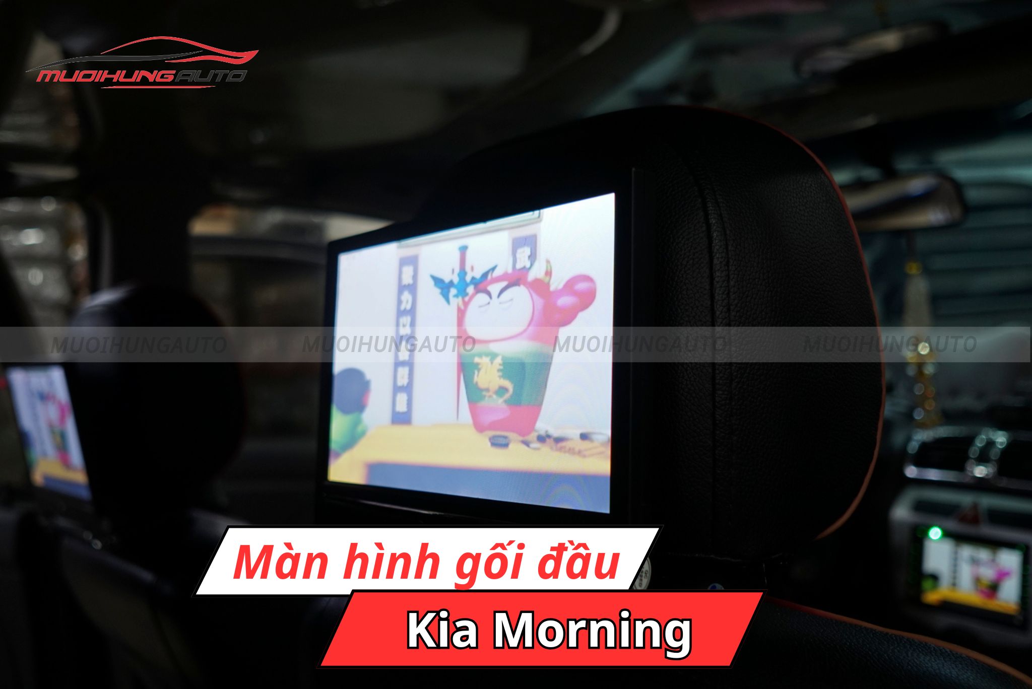 Màn hình gối đầu cho Kia Morning