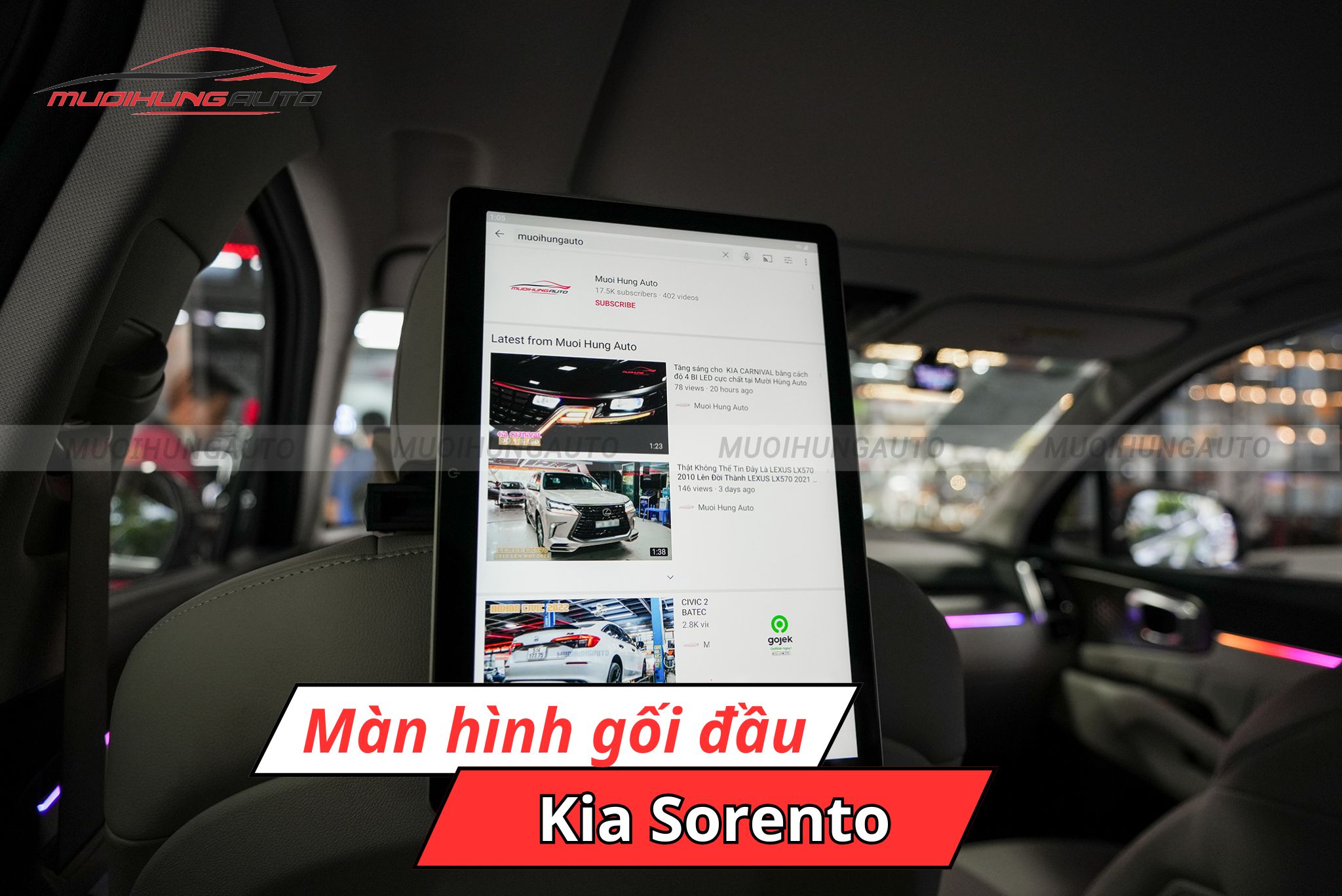 Màn hình gối đầu cho Kia Sorento