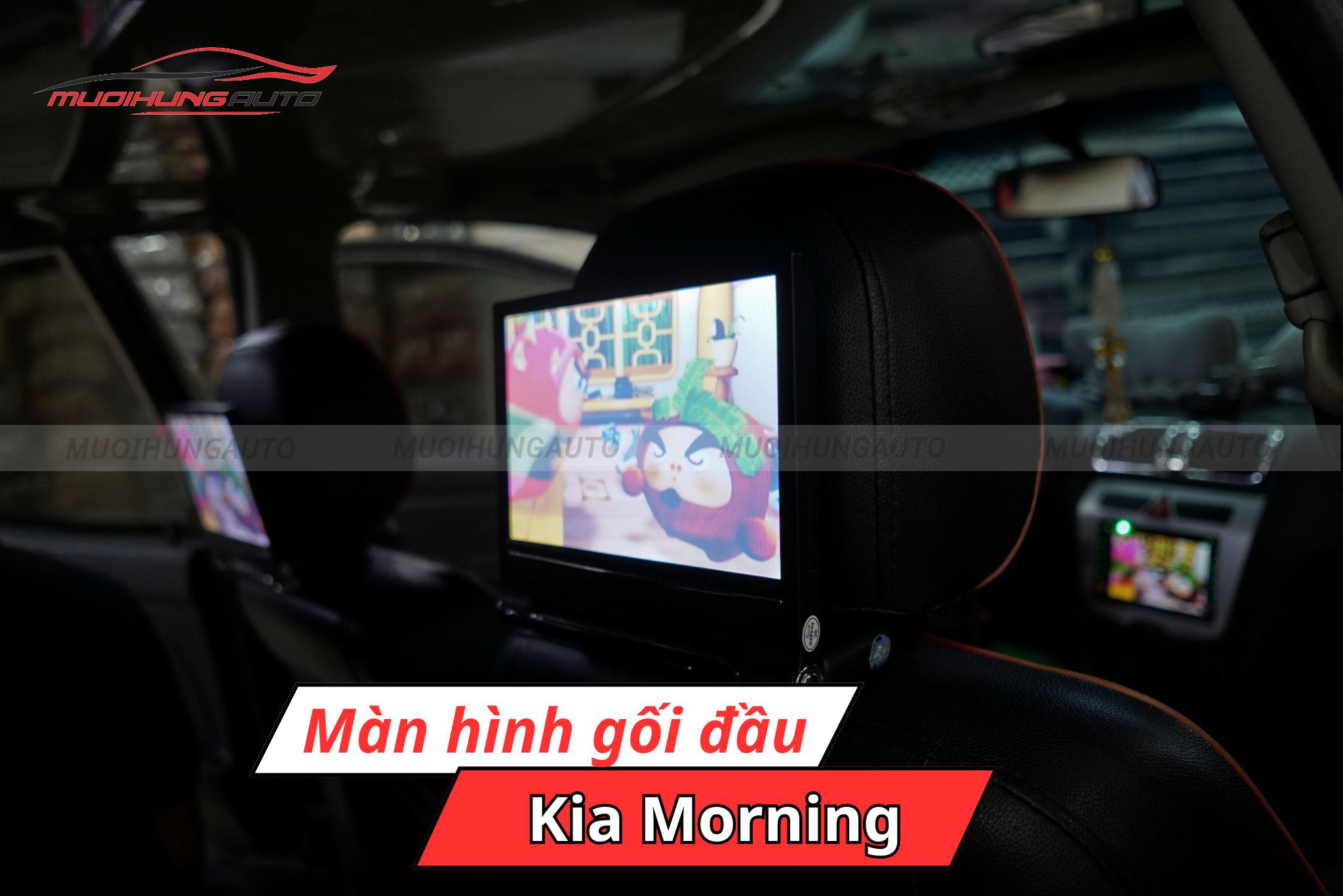 Màn hình gối đầu cho ô tô Kia Morning