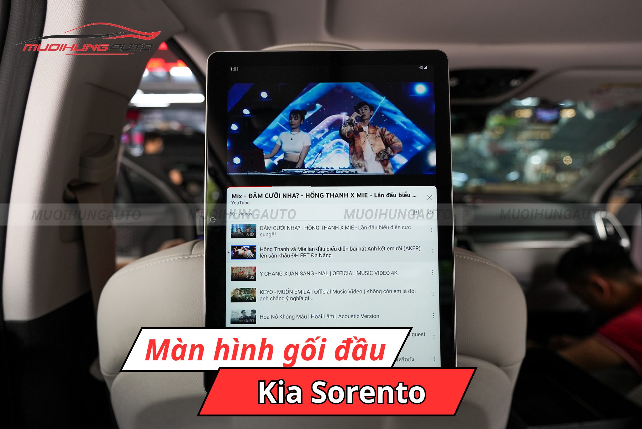 Màn hình gối đầu cho ô tô Kia Sorento