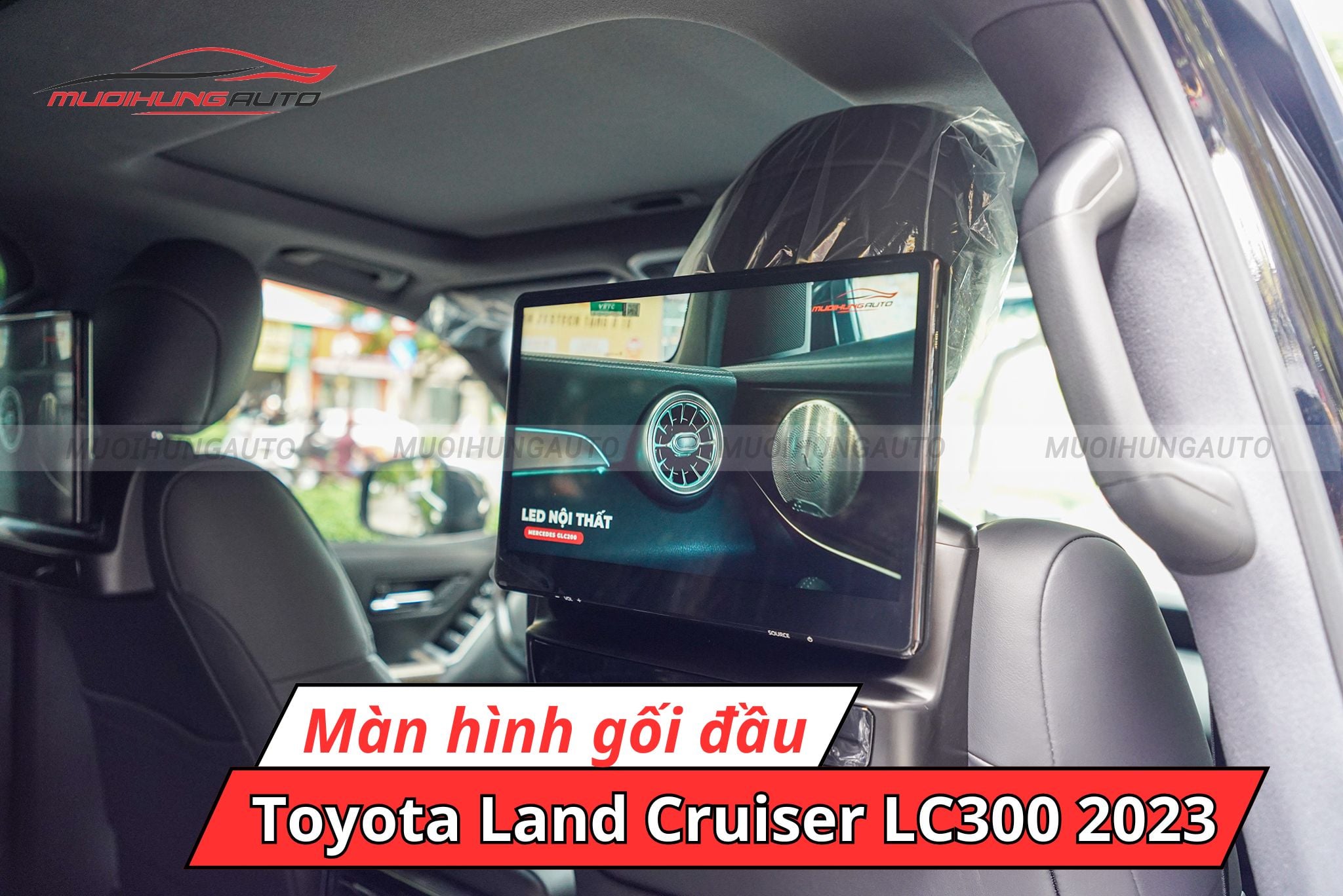 Màn hình gối đầu cho Toyota Land Cruiser LC300 2023