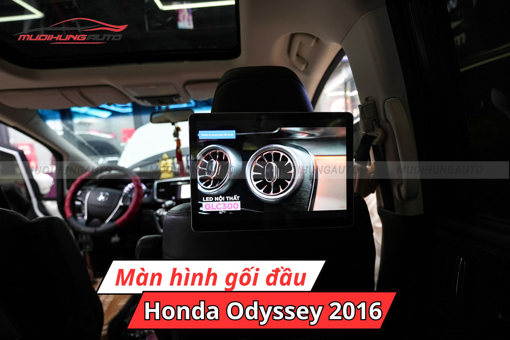 Màn hình gối đầu cho xe Honda Odyssey 2016